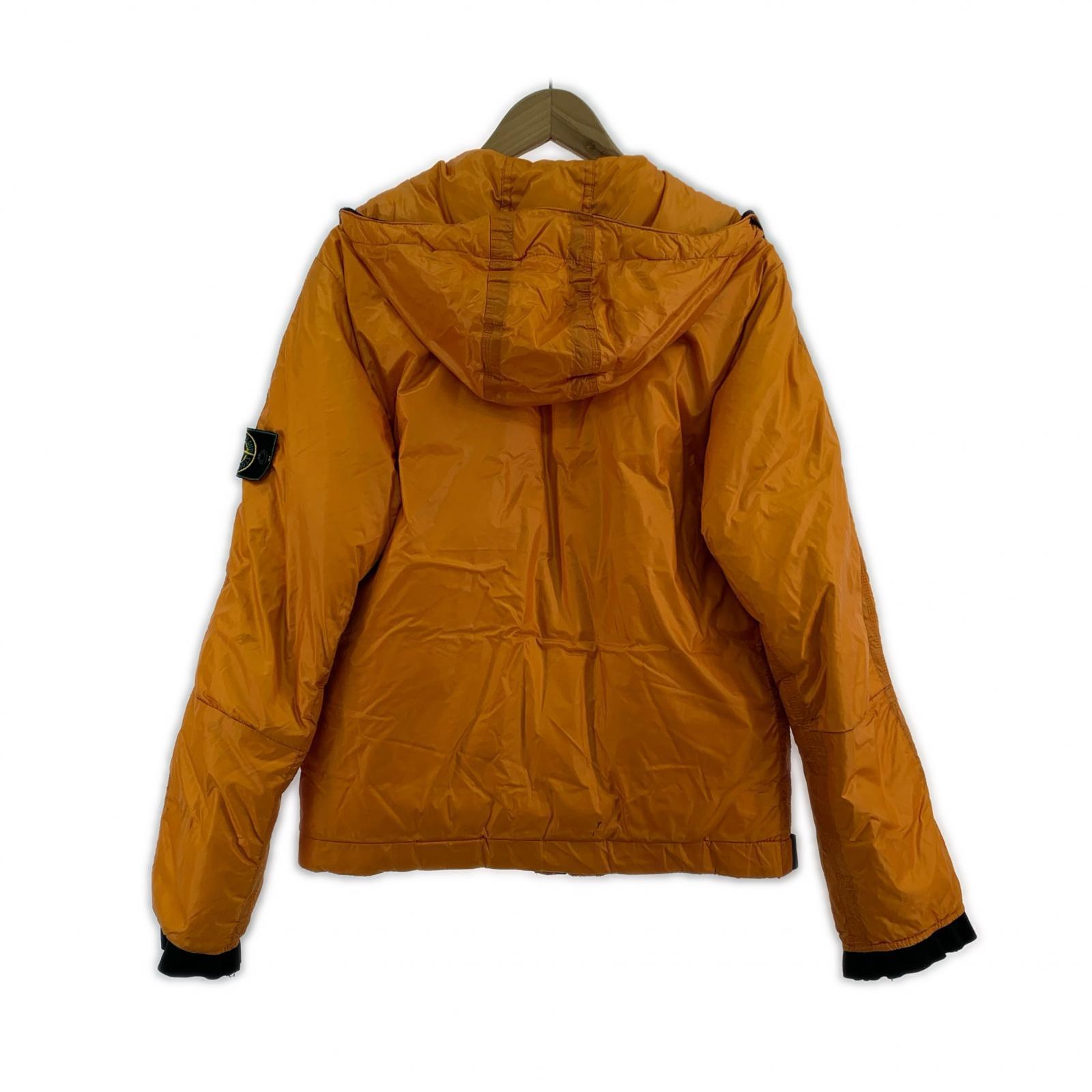 ダウンジャケット 08AW Orange Mesh Badge Down Puffer Jacket (S) S オレンジ