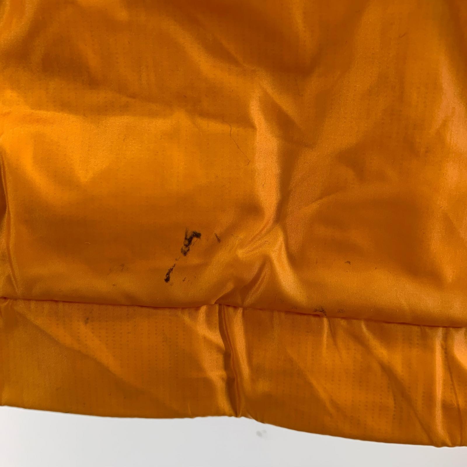 ダウンジャケット 08AW Orange Mesh Badge Down Puffer Jacket (S) S オレンジ
