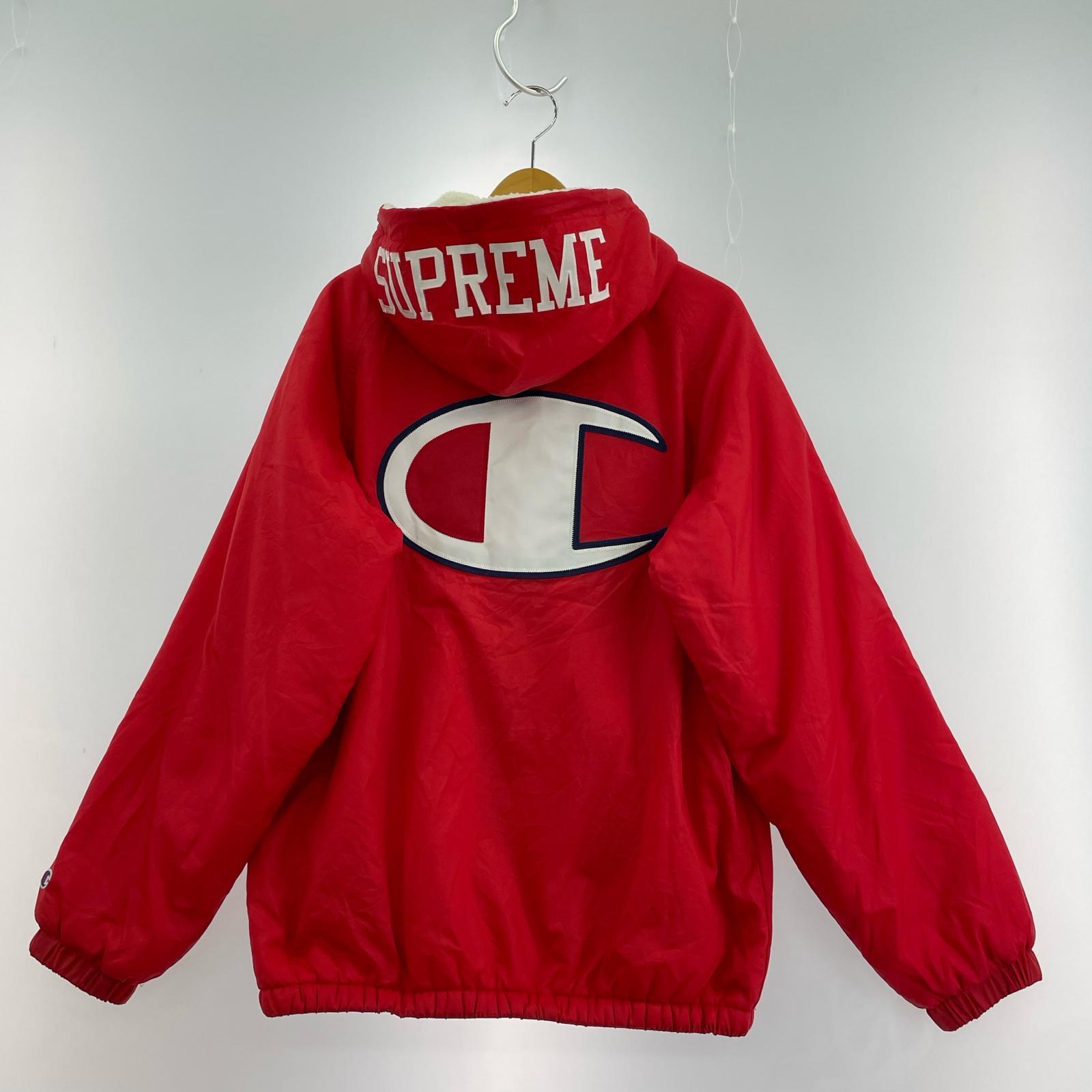 ジャケット ×Champion Sherpa Lined Hooded Jacket S レッド