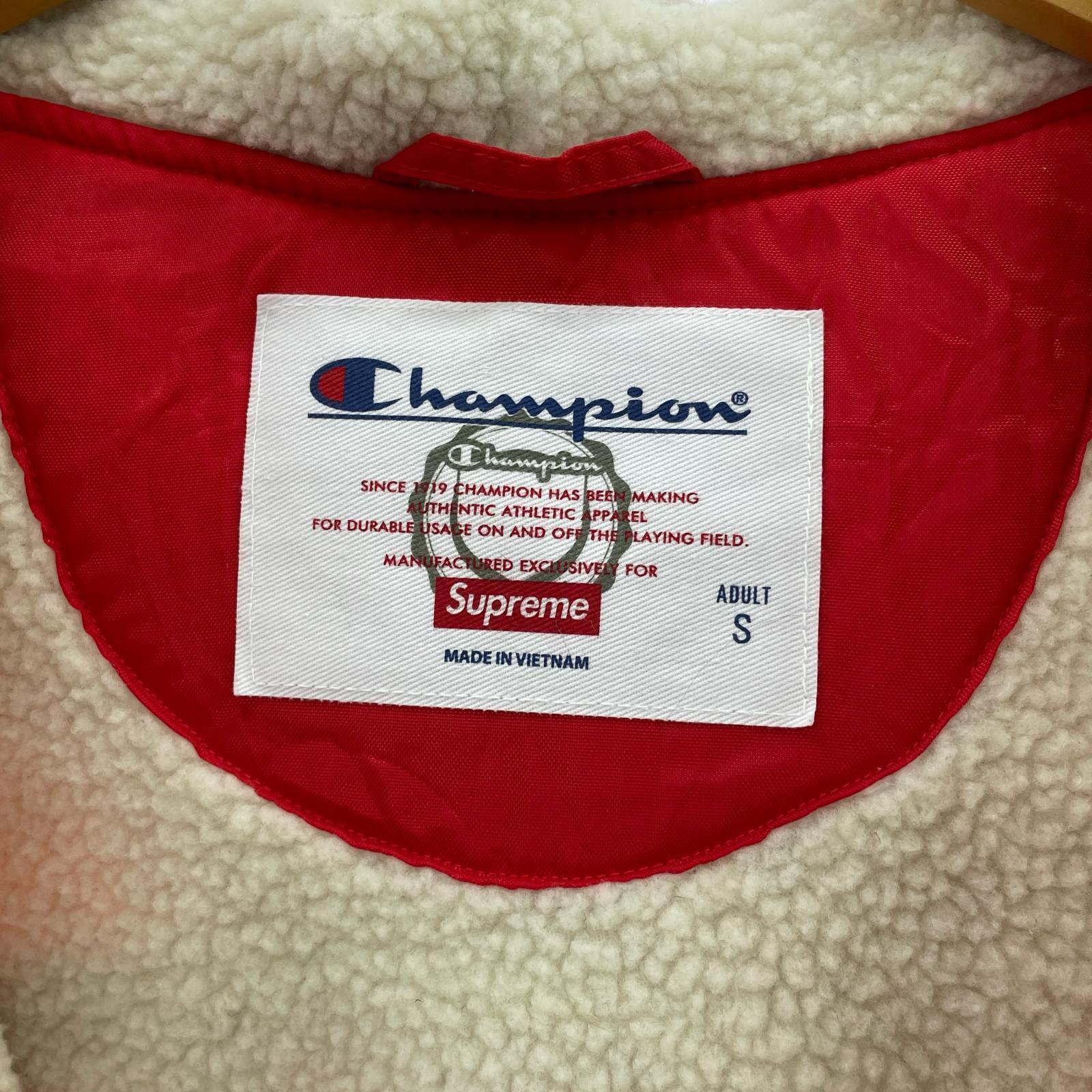 ジャケット ×Champion Sherpa Lined Hooded Jacket S レッド