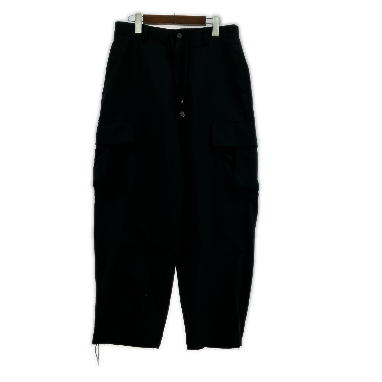 パンツ SUMMER WOOL カーゴパンツ 2 ブラック