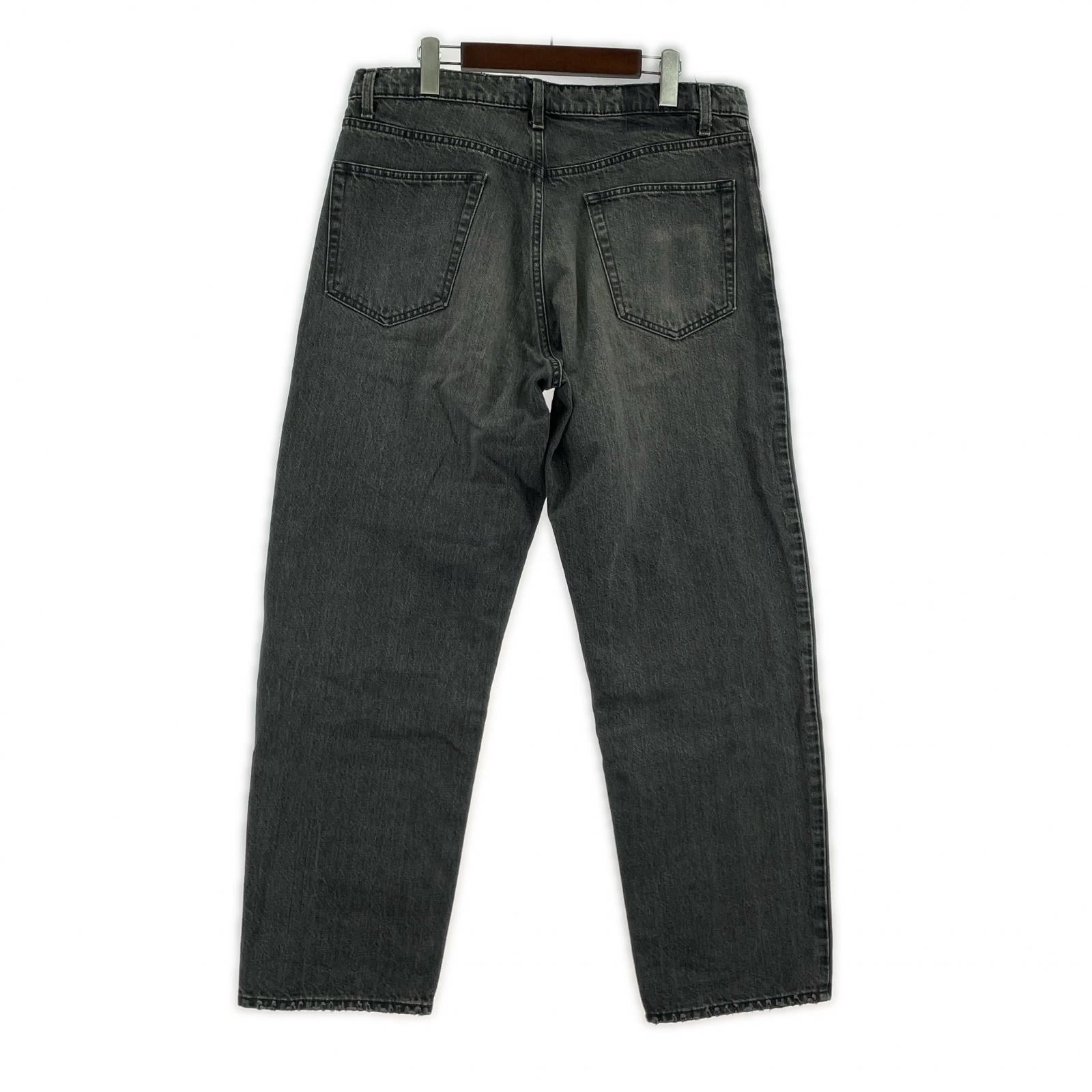 デニムパンツ Robert Wide Fit Black Denim Pants 33 ブラック