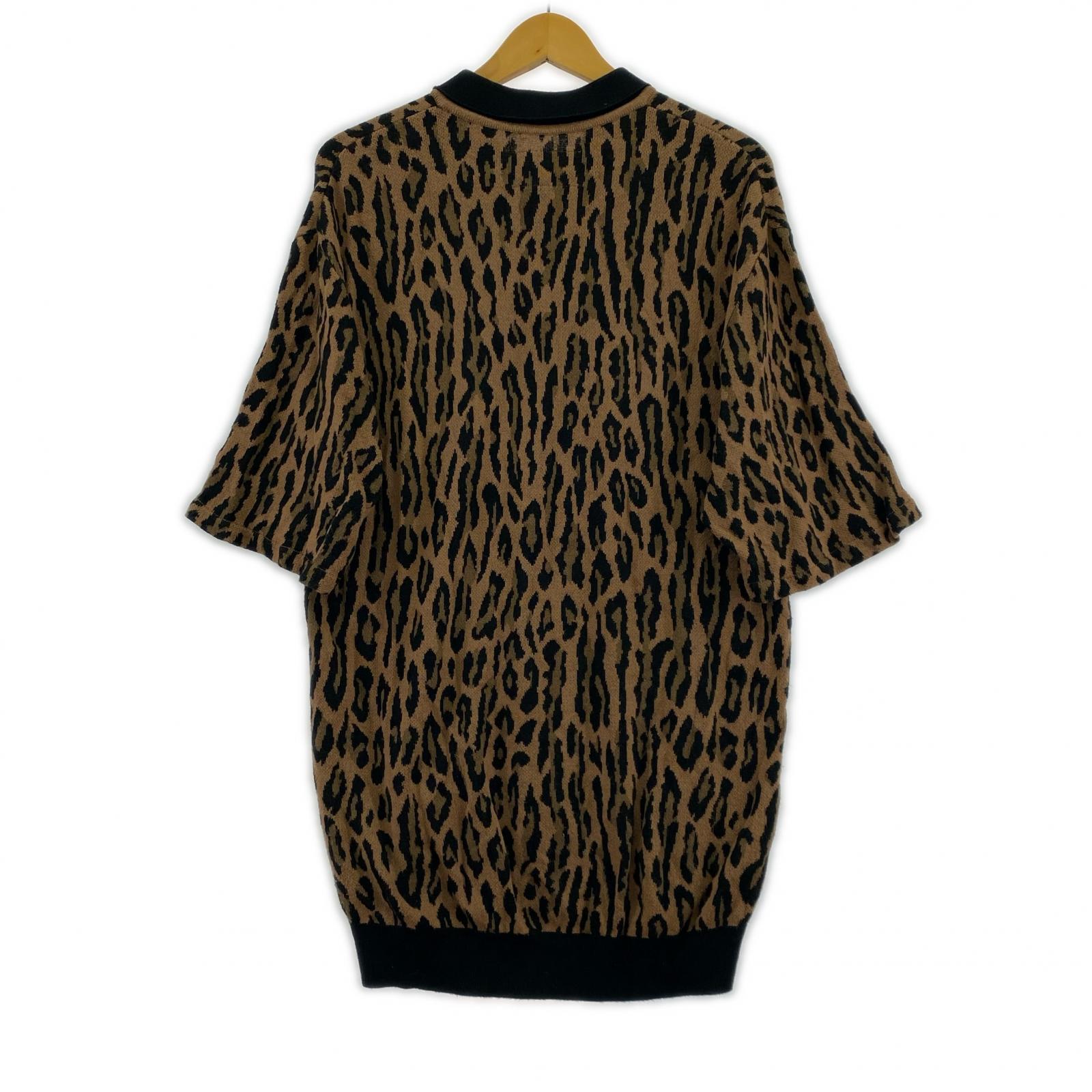 ポロシャツ 22SS LEOPARD KNIT JACQUARD POLOSHIRT