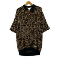 ポロシャツ 22SS LEOPARD KNIT JACQUARD POLOSHIRT