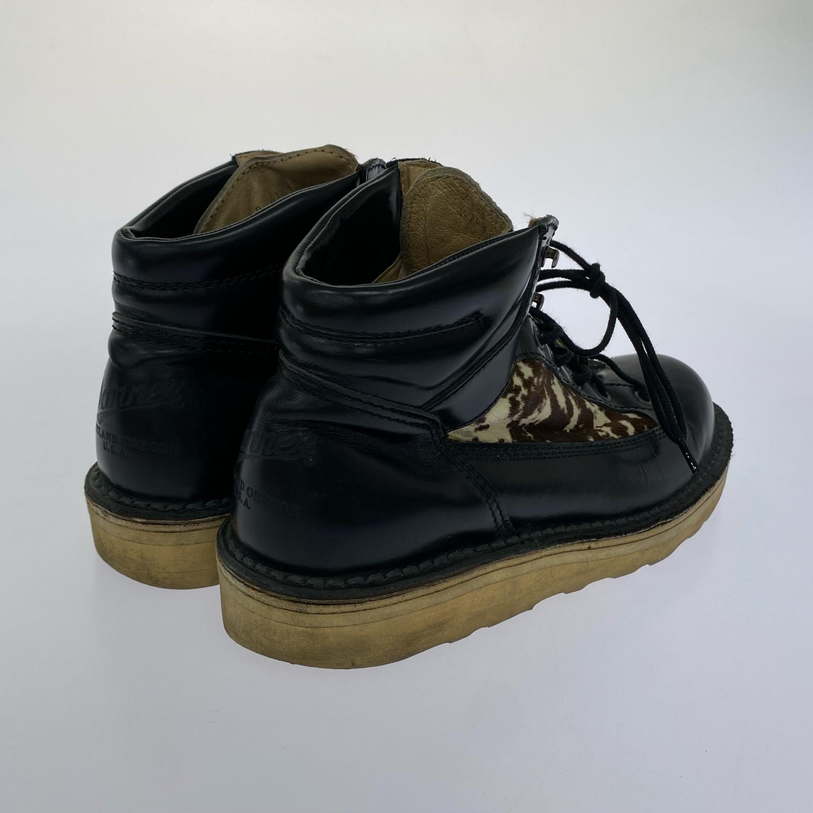 ブーツ ハラコ切替 POSTMAN SHOES (US8) ブラック