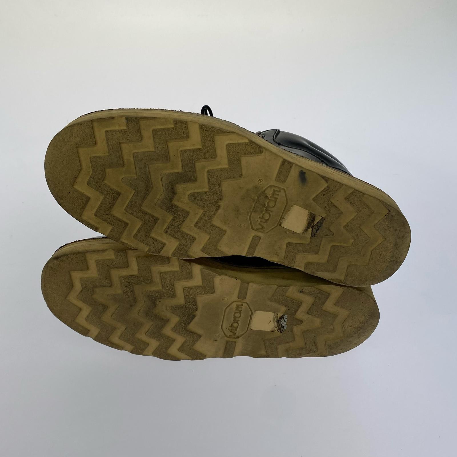 ブーツ ハラコ切替 POSTMAN SHOES (US8) ブラック