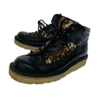 ブーツ ハラコ切替 POSTMAN SHOES (US8) ブラック