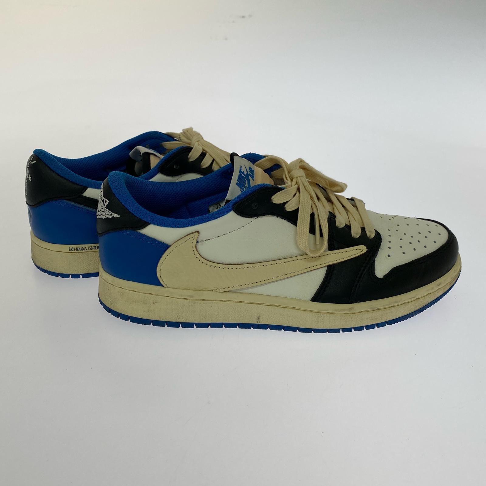 スニーカー NIKE TRAVIS SCOTT FRAGMENT DESIGN AIR JORDAN 1 LOW DM7866-140 (24.5)