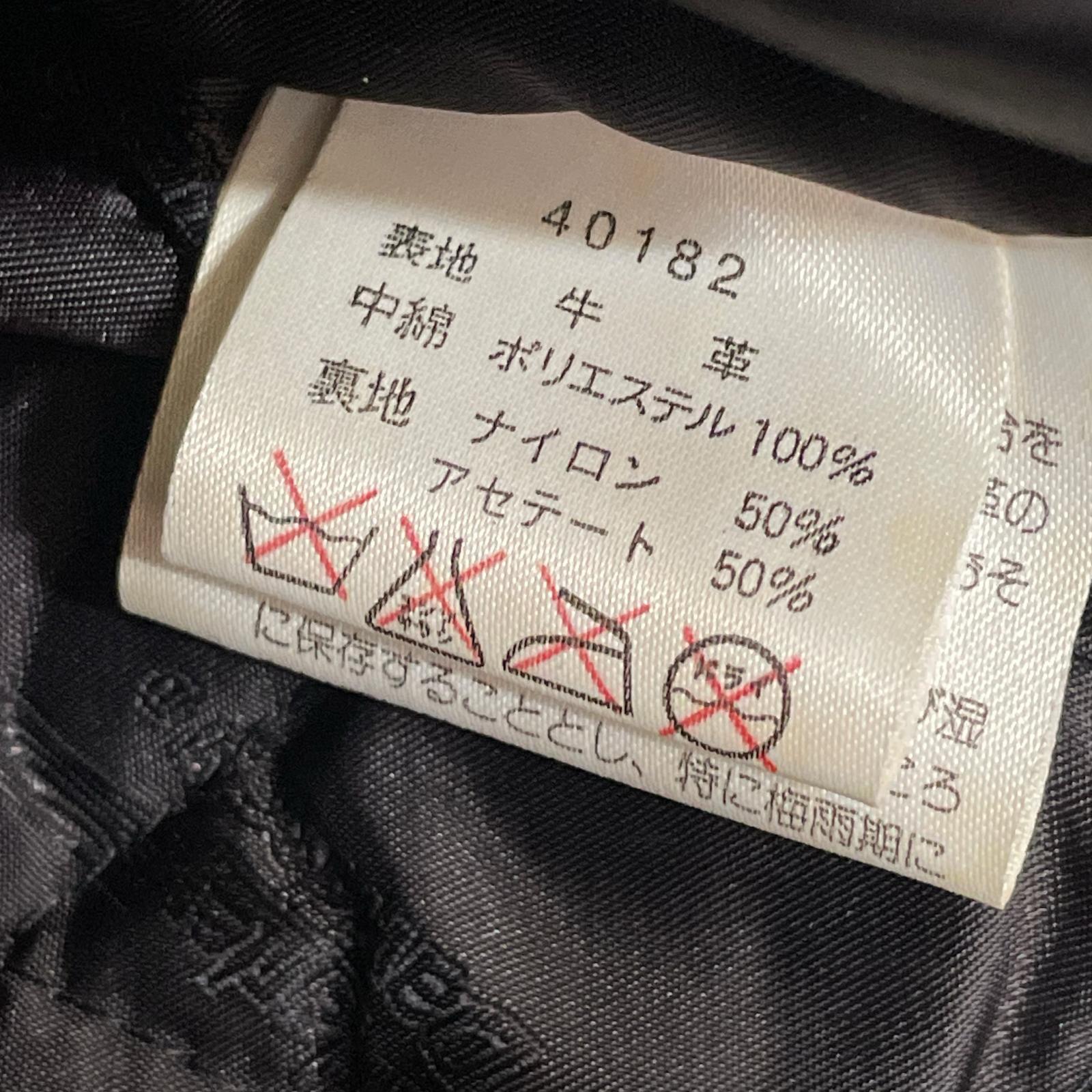 ライダースジャケット シングルレザーライダース (XS) 黒 ブラック