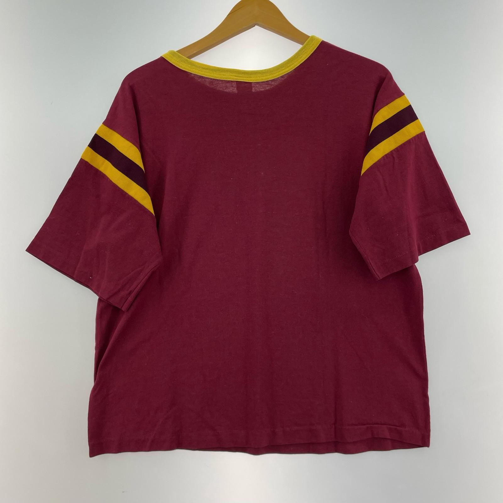 半袖Tシャツ Sherry ラシュモア山 プリント 赤 (L) L レッド