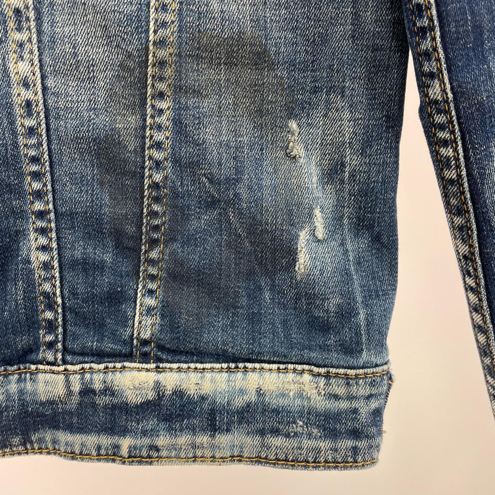 デニムジャケット 18AW Paint Denim Jacket (44) 44 ブルー
