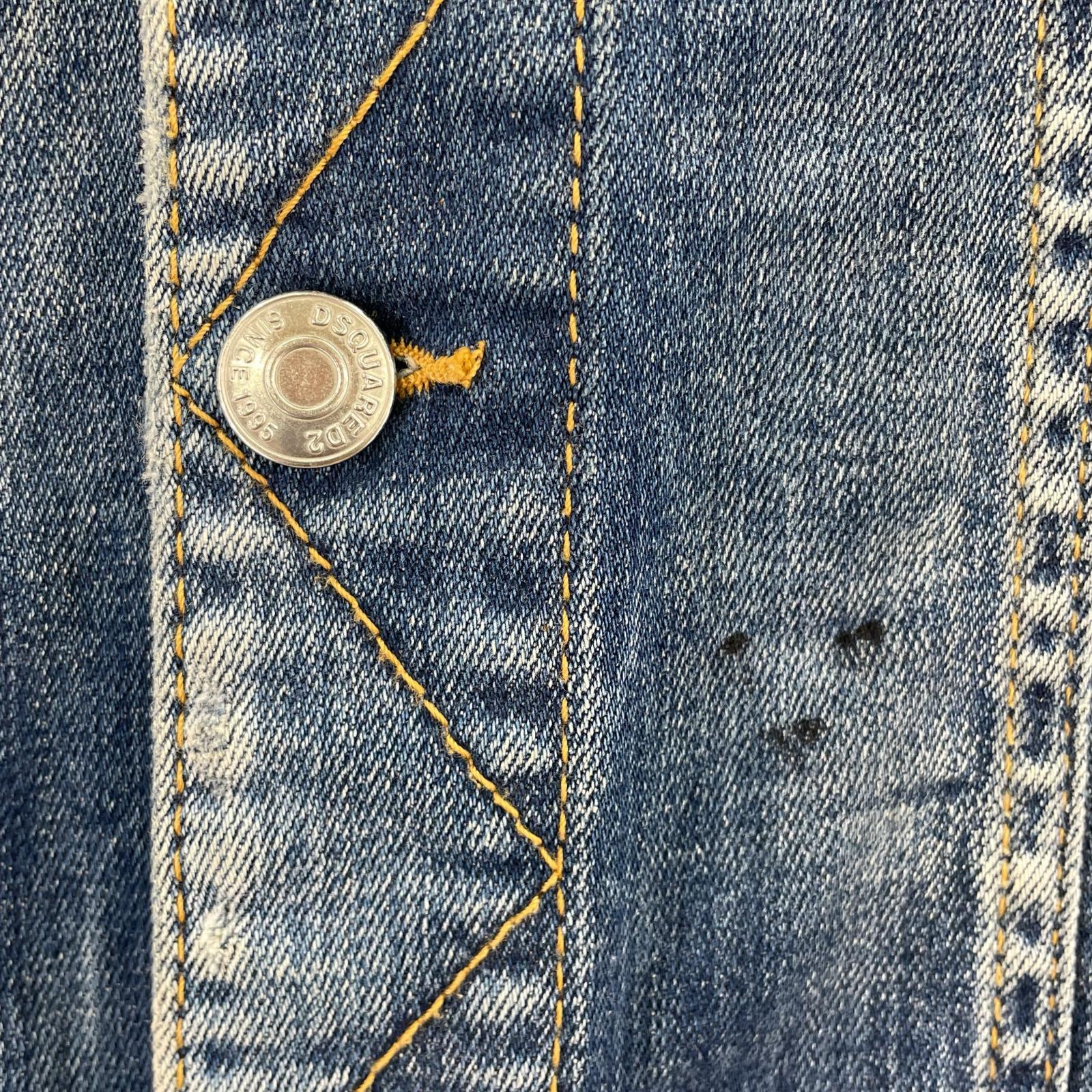 デニムジャケット 18AW Paint Denim Jacket (44) 44 ブルー