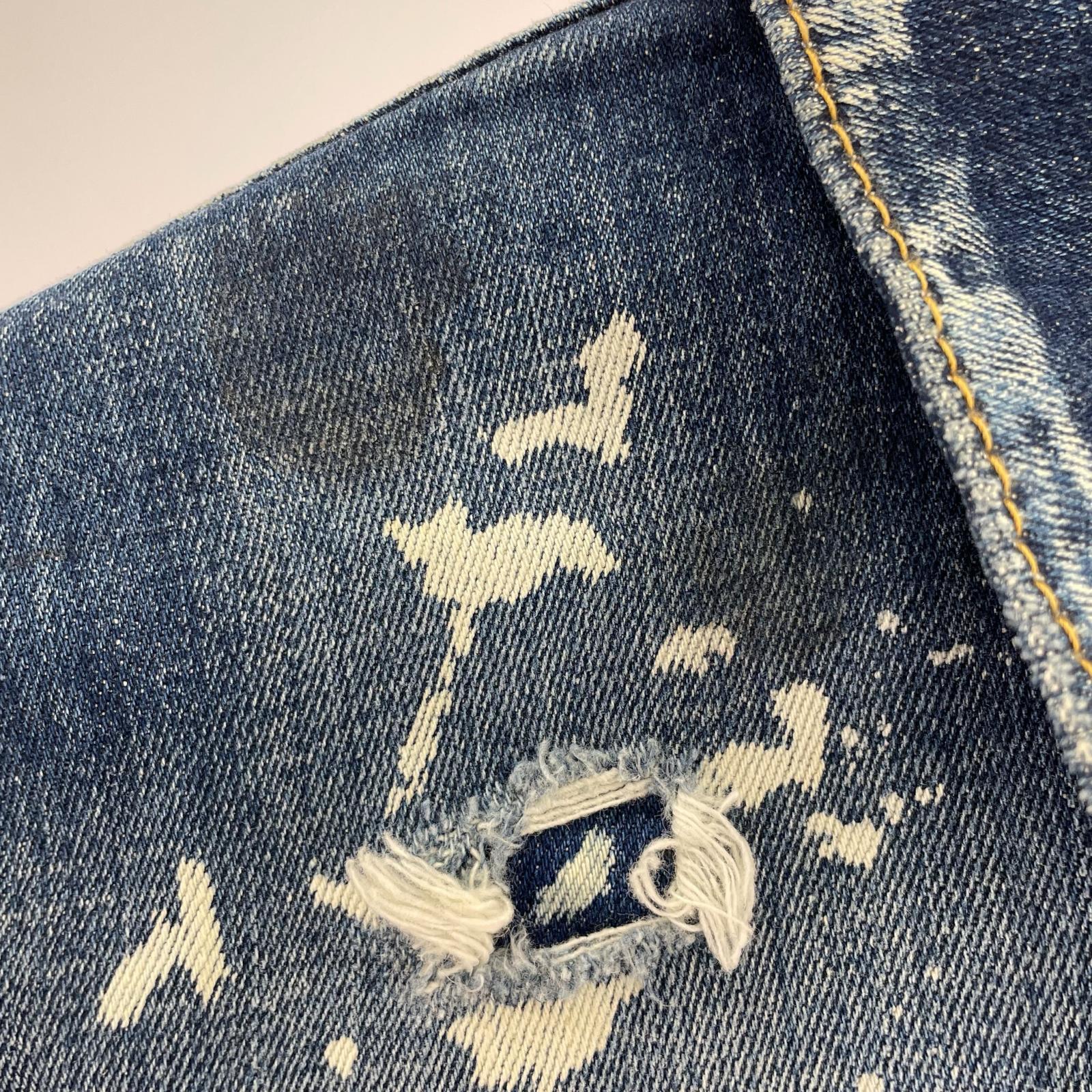 デニムジャケット 18AW Paint Denim Jacket (44) 44 ブルー