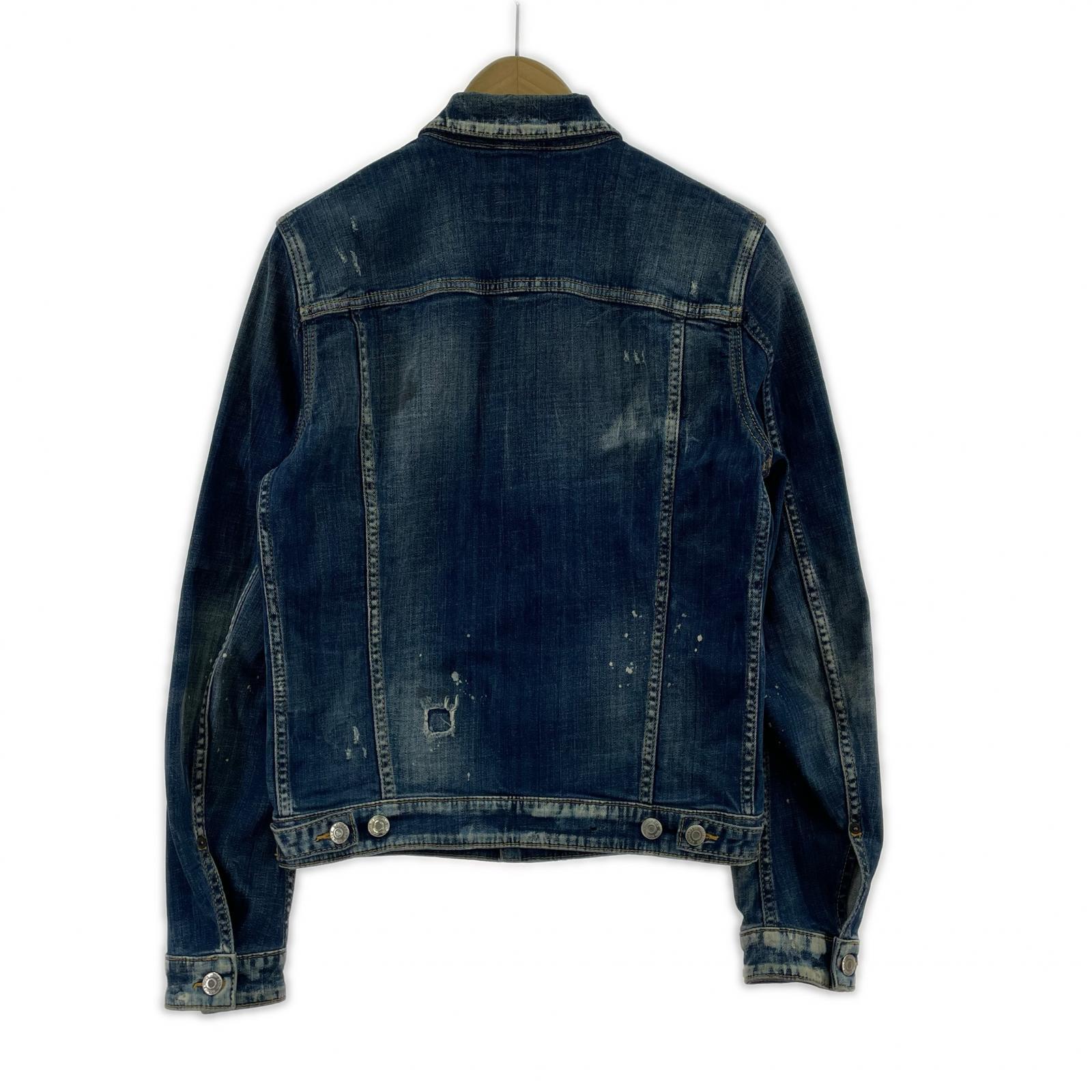 デニムジャケット 18AW Paint Denim Jacket (44) 44 ブルー