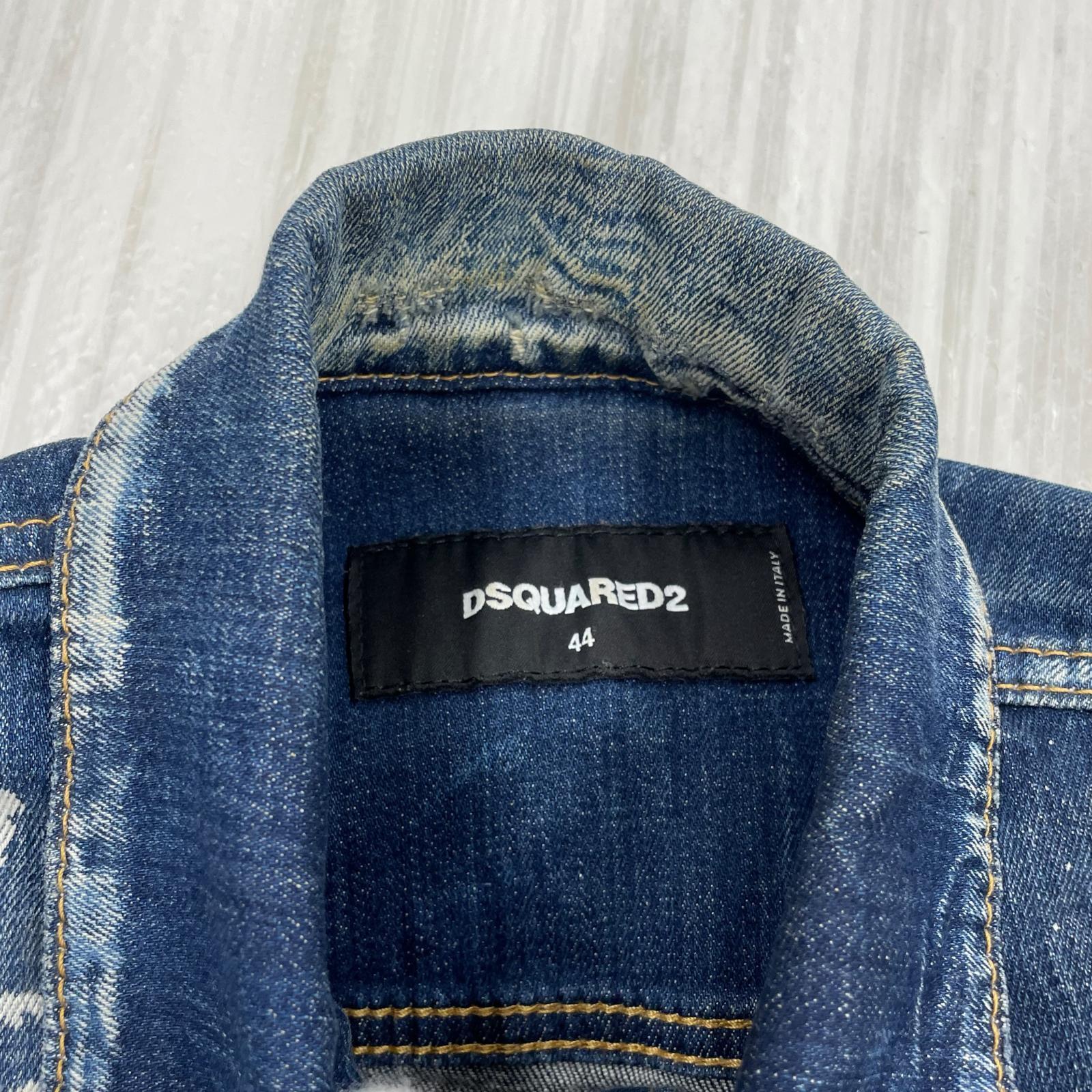 デニムジャケット 18AW Paint Denim Jacket (44) 44 ブルー