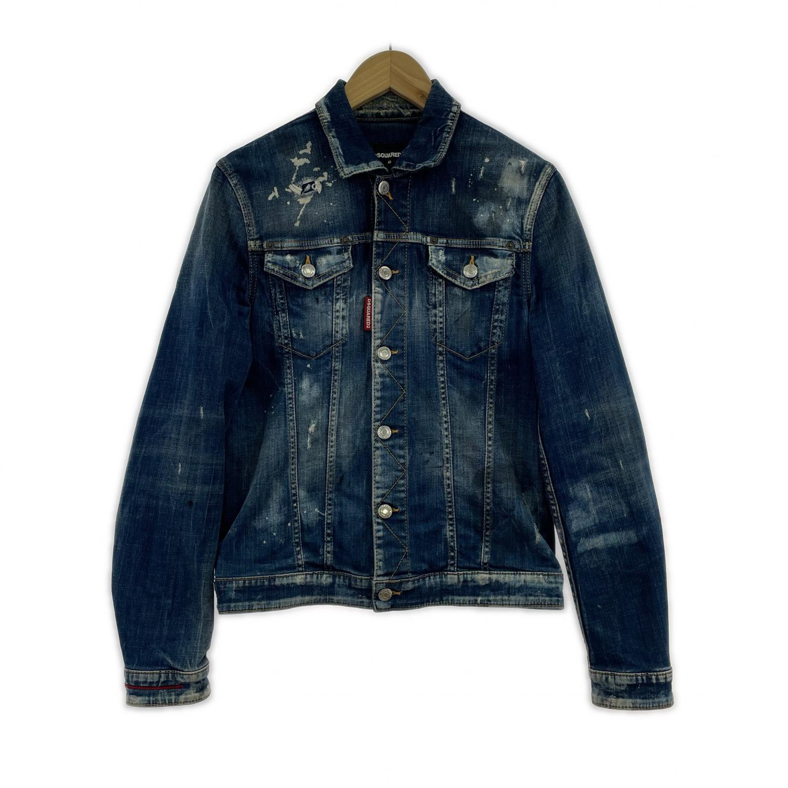 デニムジャケット 18AW Paint Denim Jacket (44) 44 ブルー