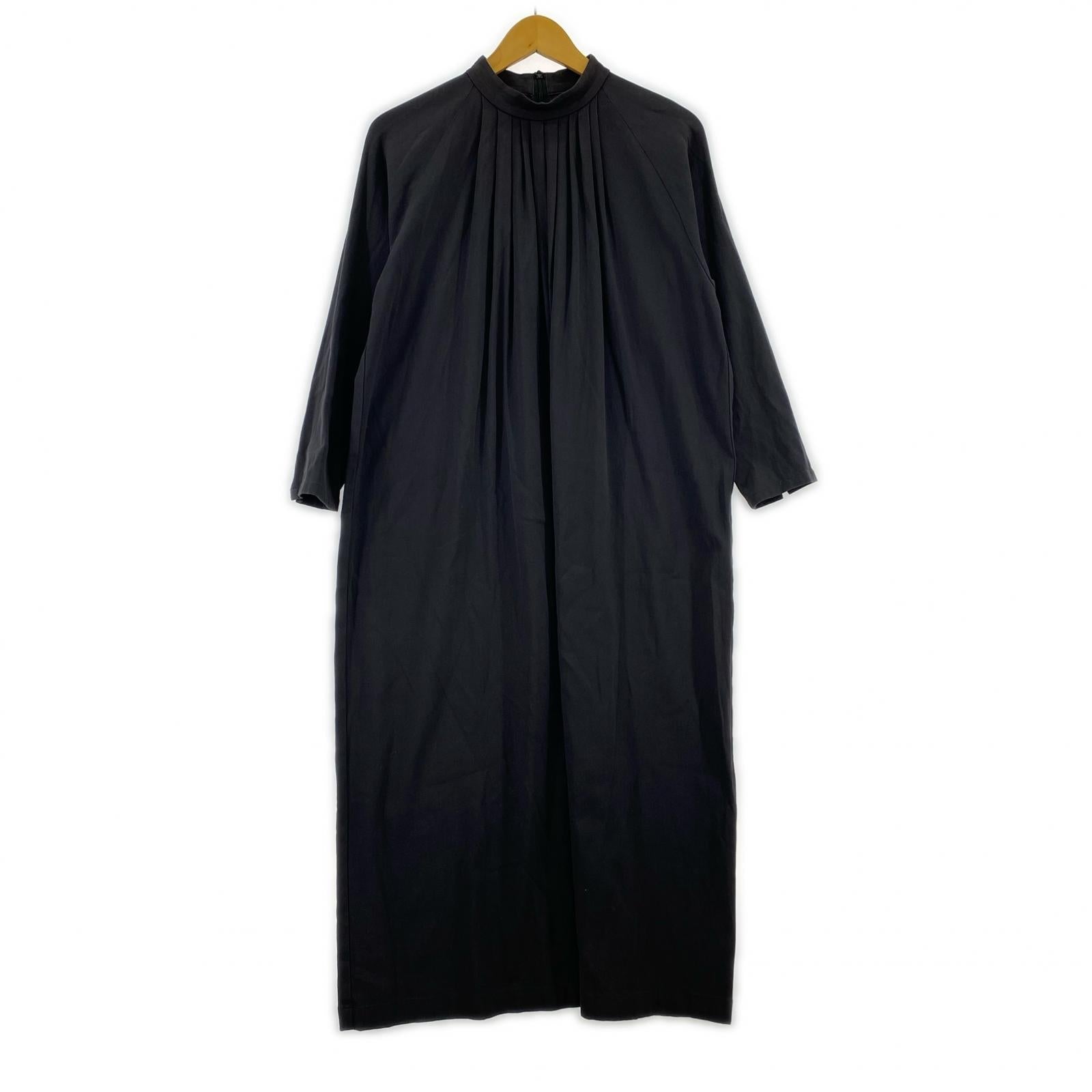 ワンピース cotton double stand collar (2) 2 ブラック