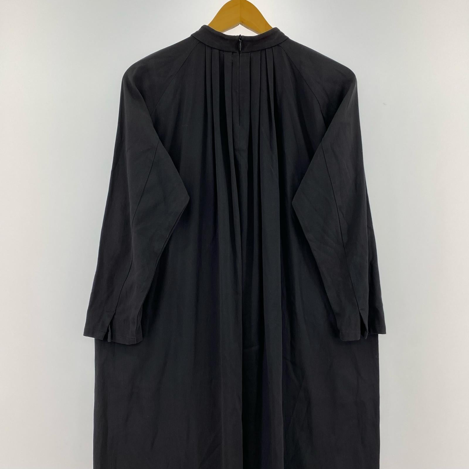 ワンピース cotton double stand collar (2) 2 ブラック