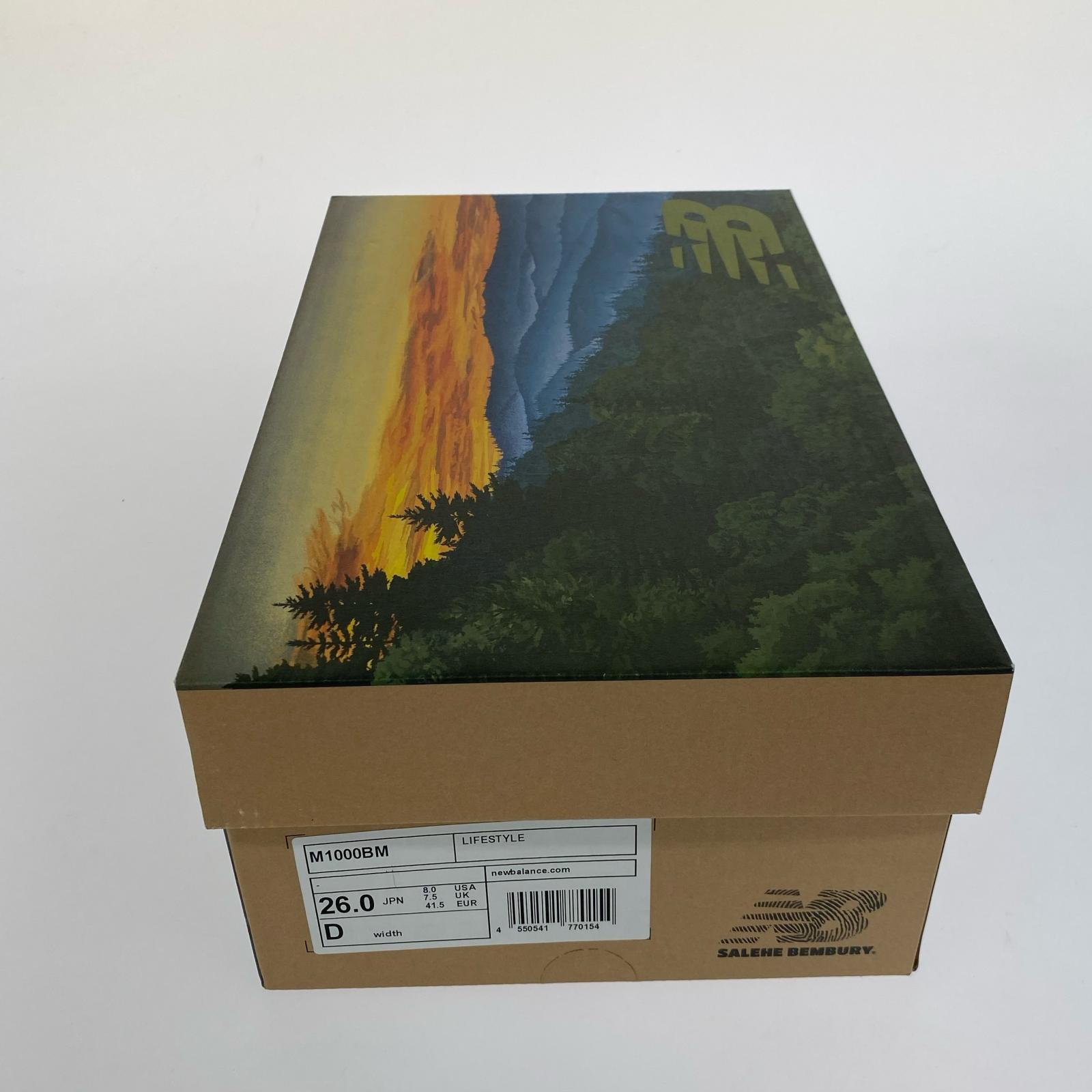 スニーカー Salehe Bembury M1000BM 26.0cm 青 緑 26cm (US8 UK7 1/2 EU42)
