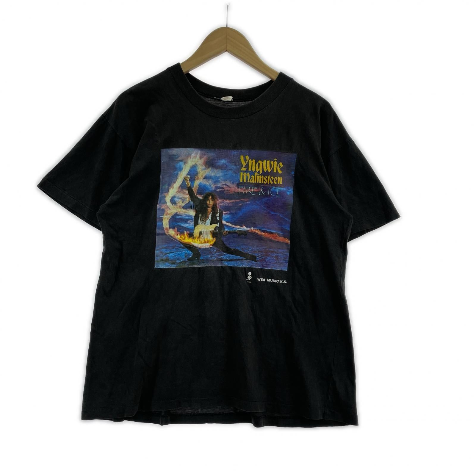 半袖Tシャツ 1992 Yngwie Malmsteen FIRE&ICE ブラック(L) ブラック