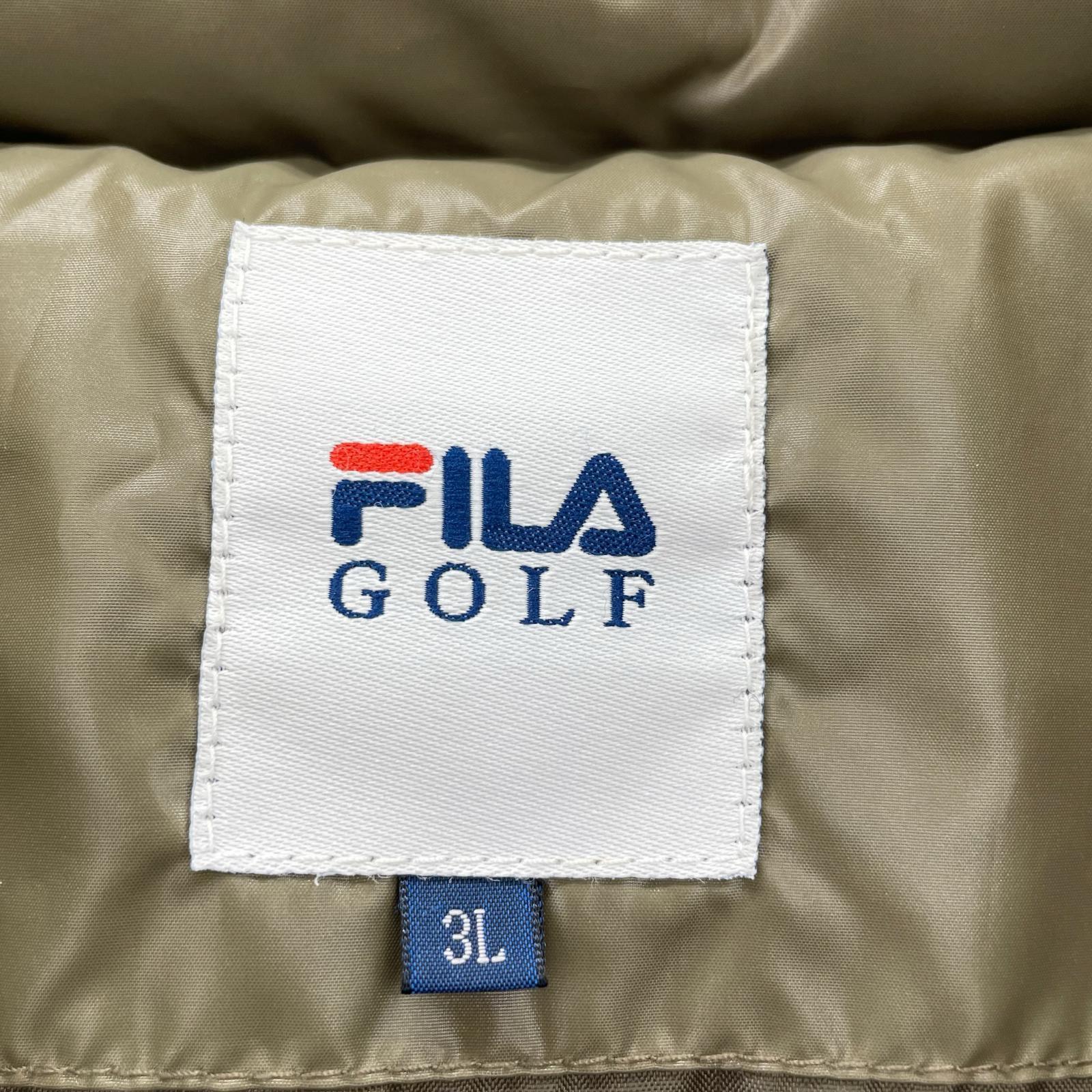 ダウンジャケット FILA GOLF ダウンコート カーキ カーキ