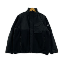 ジャケット DESCENTE ALLTERRAIN SHAGGY BOA FLEECE JACKET フリースジャケット M ブラック M ブラック