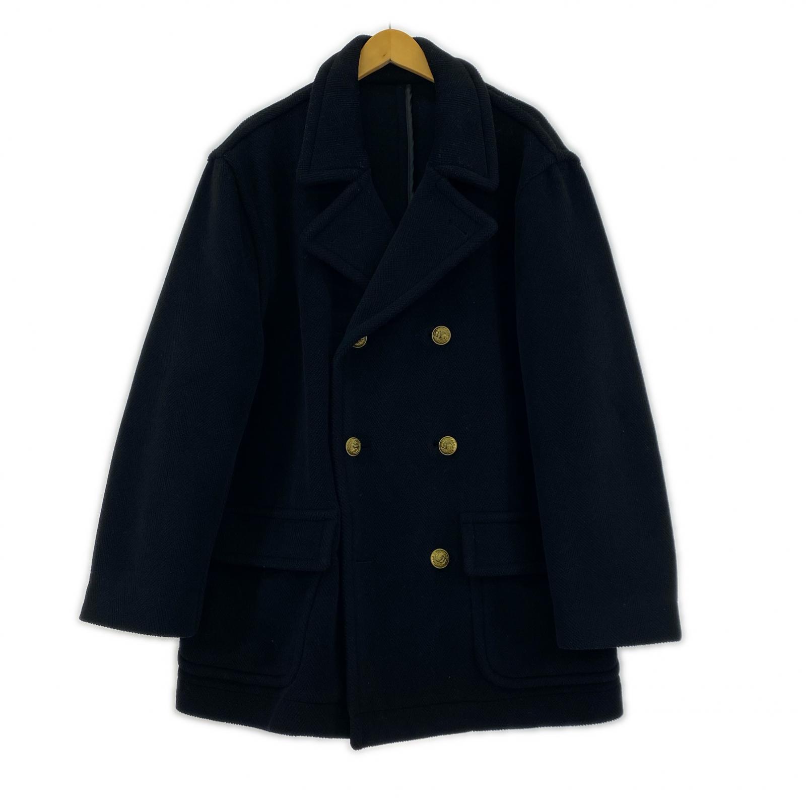 ジャケット Moorbrook ウール Pコート BLK ブラック