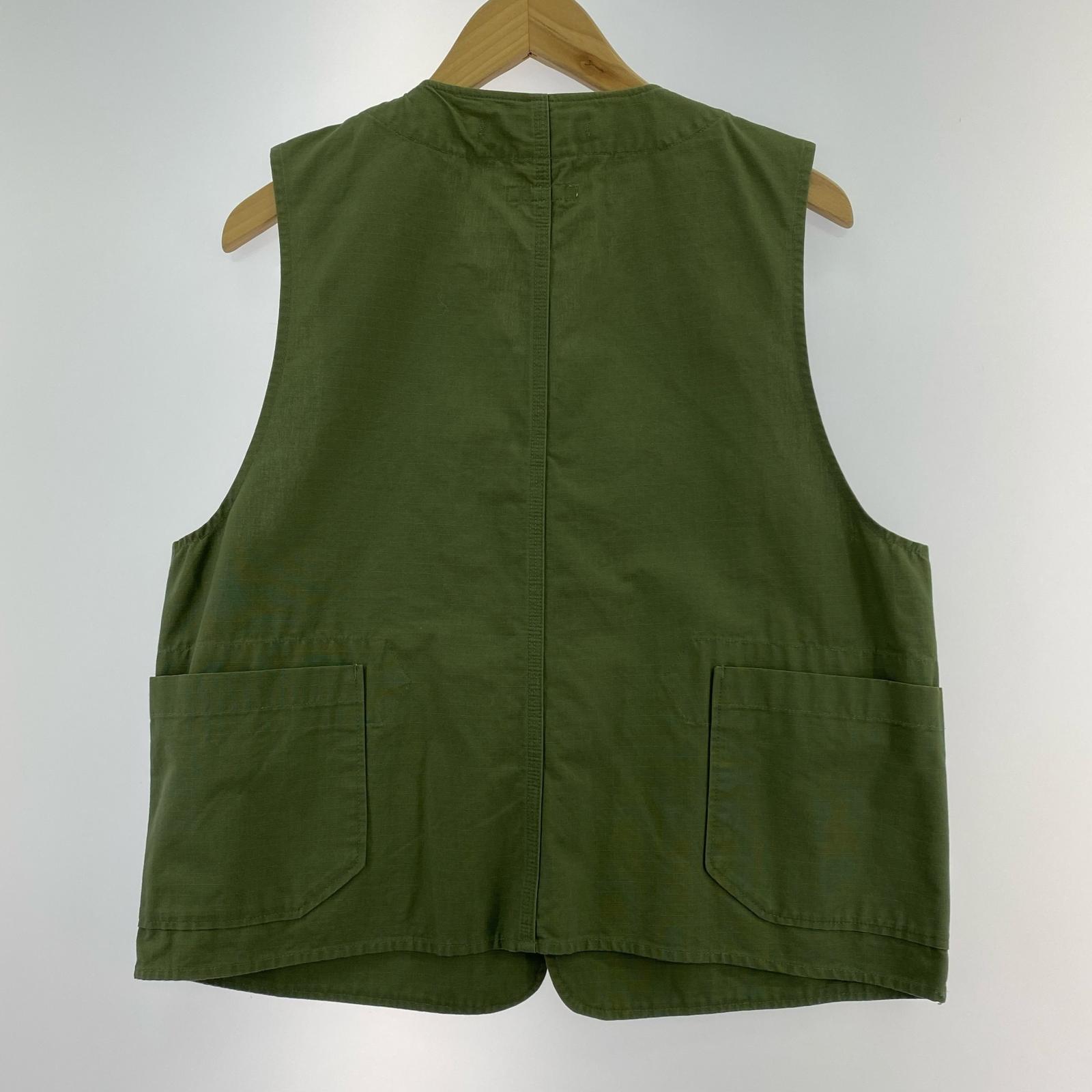 長袖シャツ Upland Vest/cotton canvas/XS グリーン