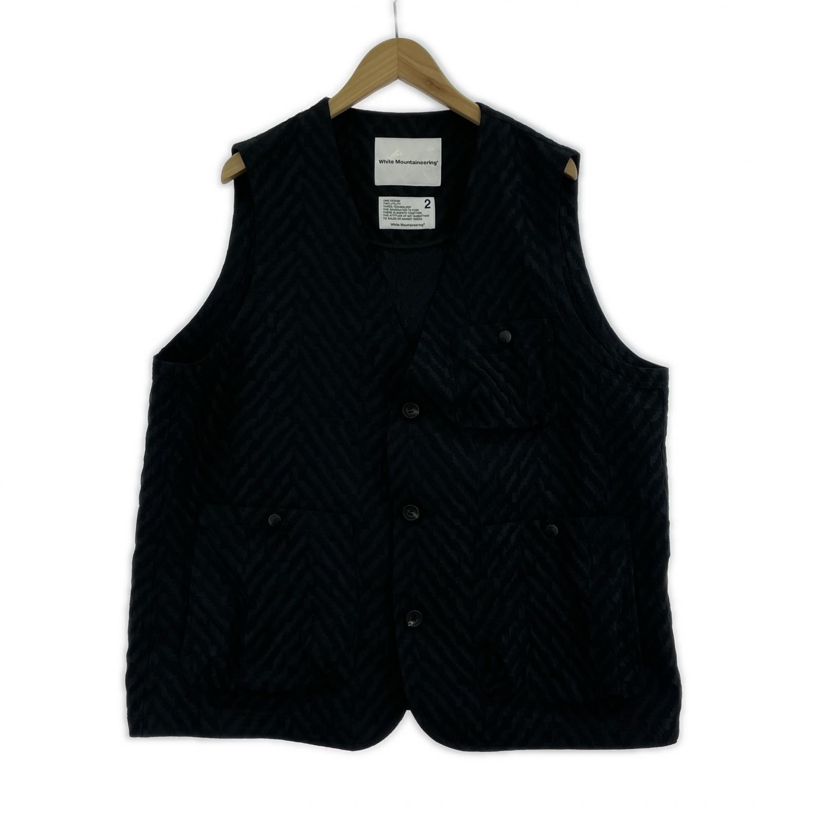 長袖シャツ 25ss/HERRINGBONE JACQUARD VEST
