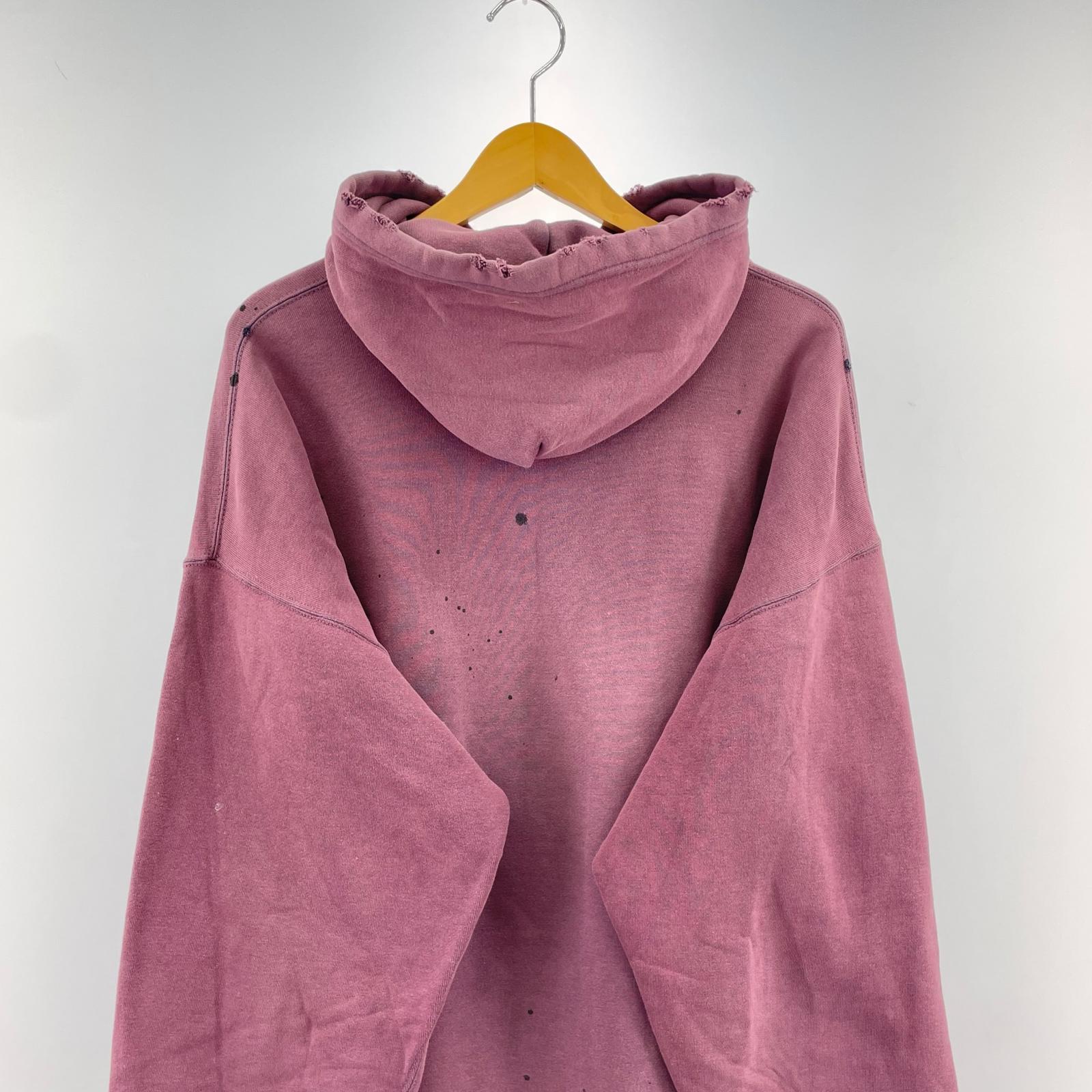 パーカー ダメージ USDE加工 紫 (XL) パープル