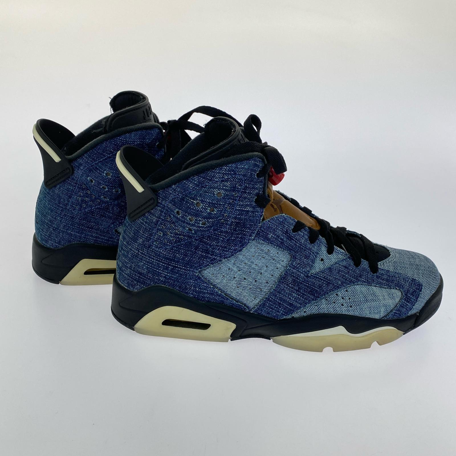 スニーカー AIR JORDAN6 RETRO DENIM インディゴ (25.5cm)
