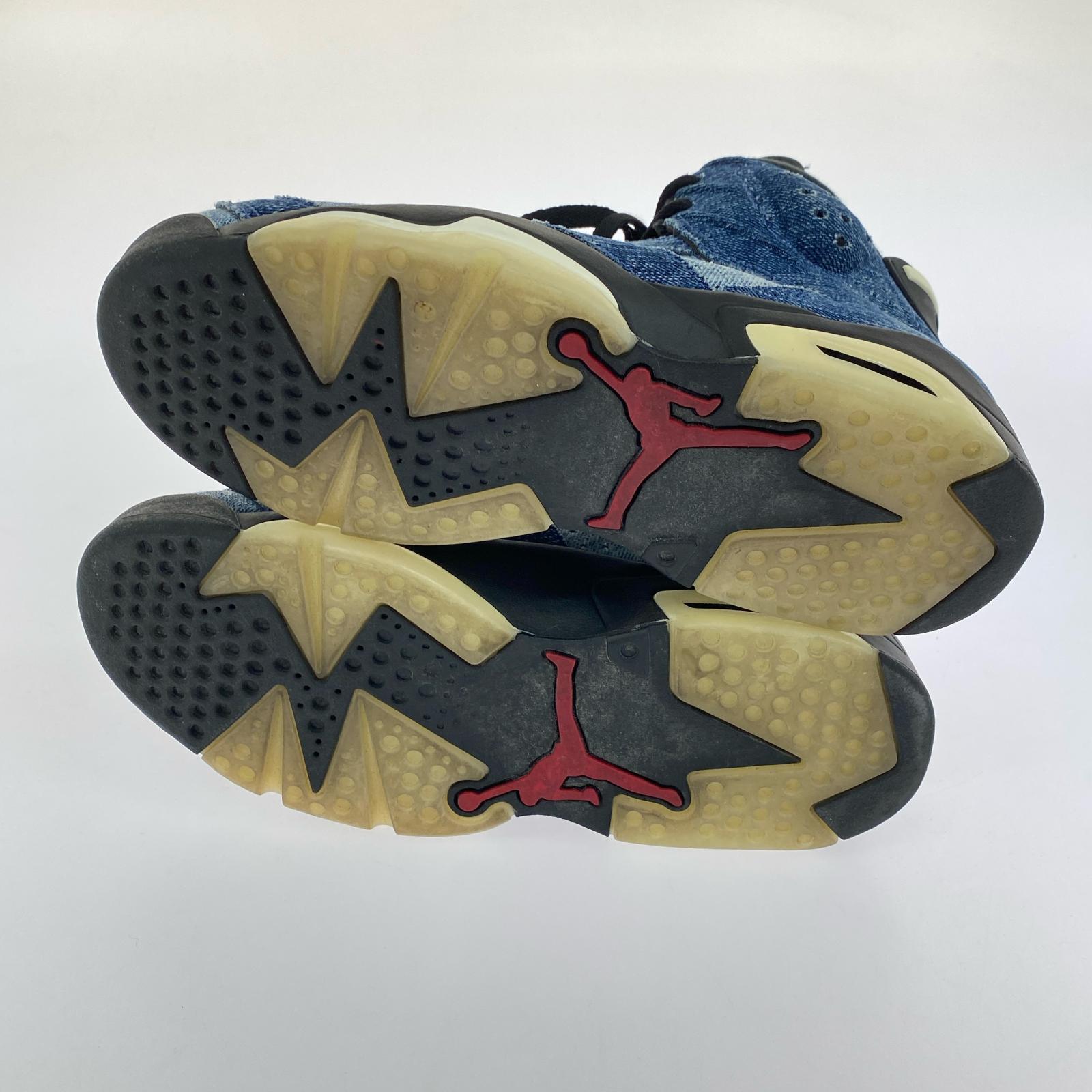 スニーカー AIR JORDAN6 RETRO DENIM インディゴ (25.5cm)