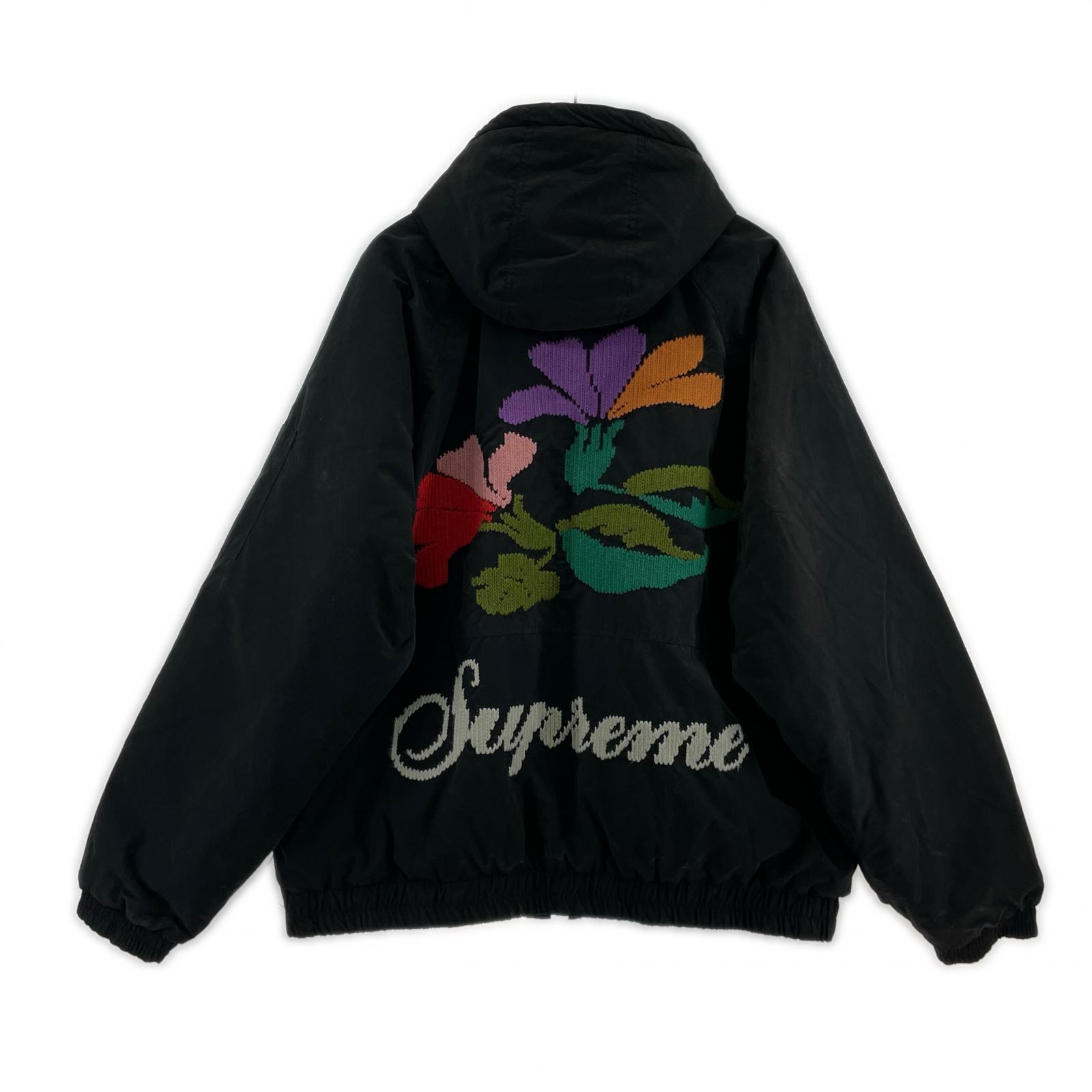 ブルゾン 23AW Needlepoint Hooded Jacket L L ブラック