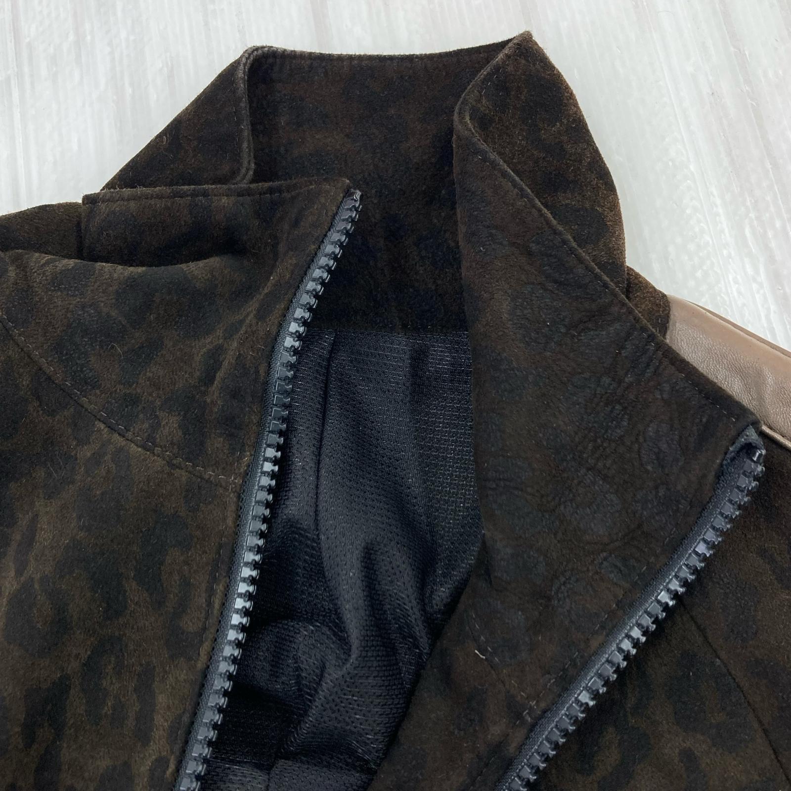 ジャケット SUEDE LEOPARD BLOUSON 4 ブラウン