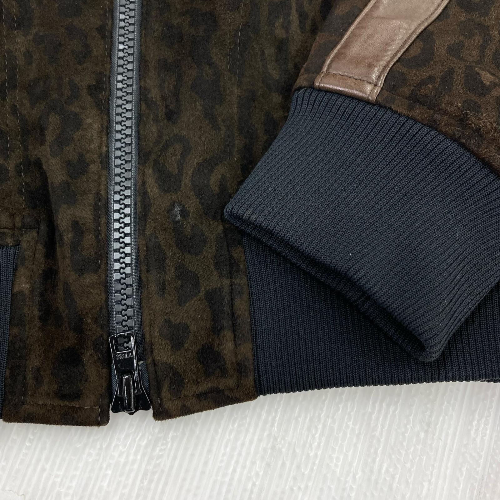 ジャケット SUEDE LEOPARD BLOUSON 4 ブラウン