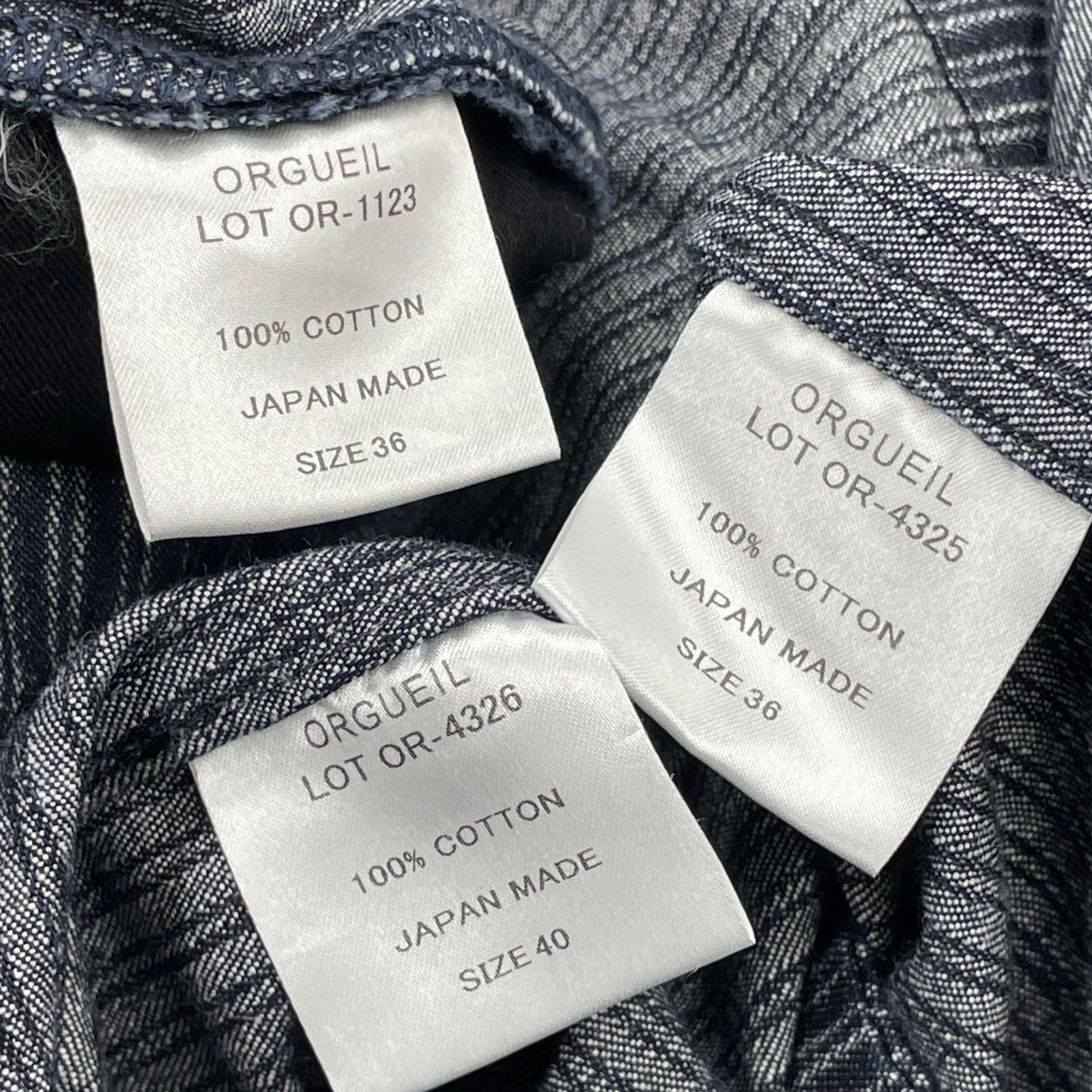 セットアップ Indigo Dobby Jacket/Gilet/Trousers 3ピース 36