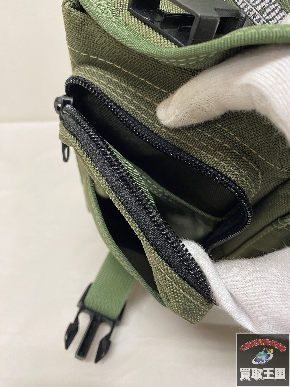 MAGFORCE ウエストポーチ カーキ ガン