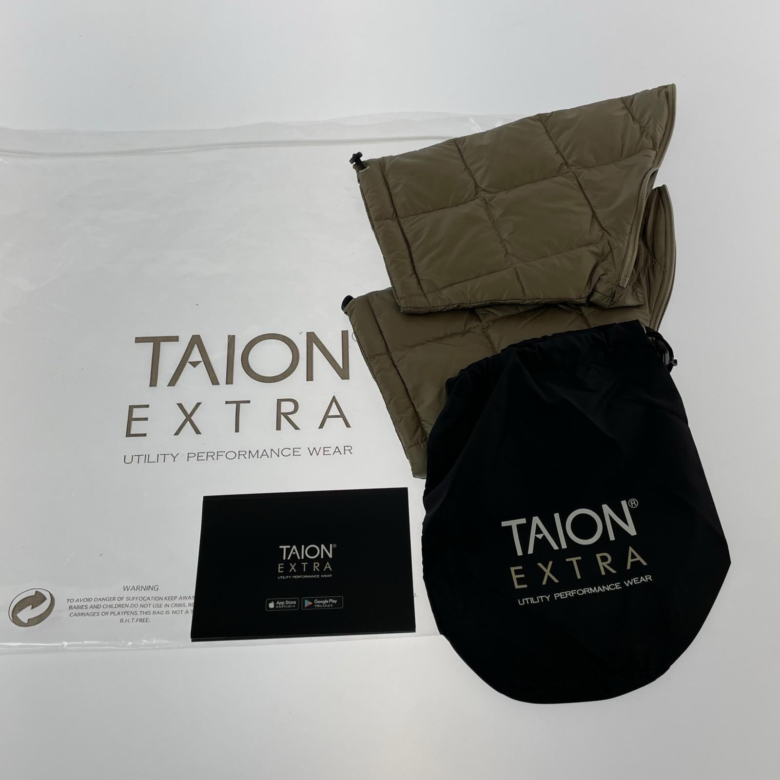 ダウンジャケット TAION-EX-W04 SET M カーキ