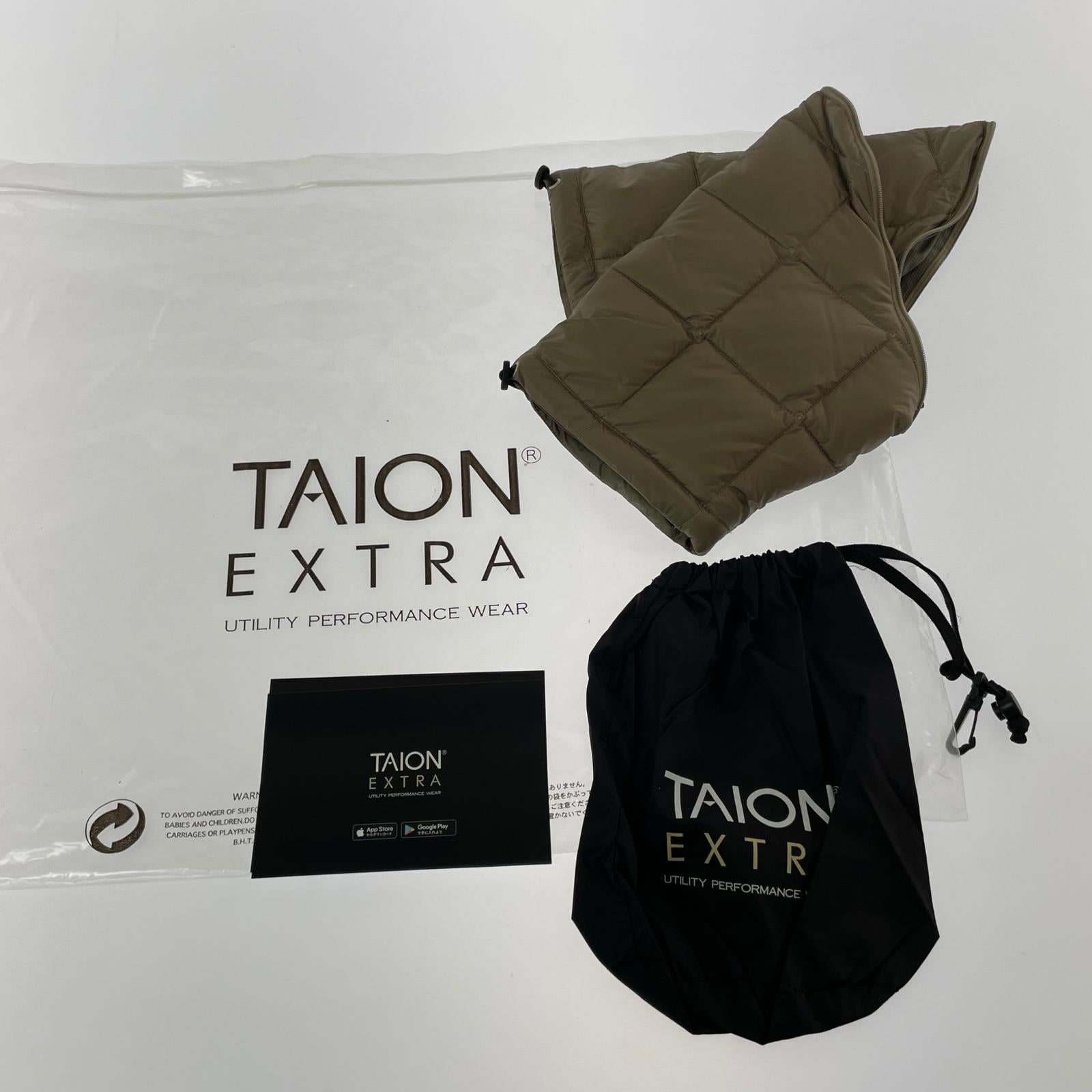 ダウンジャケット TAION-EX-W04 SET M カーキ