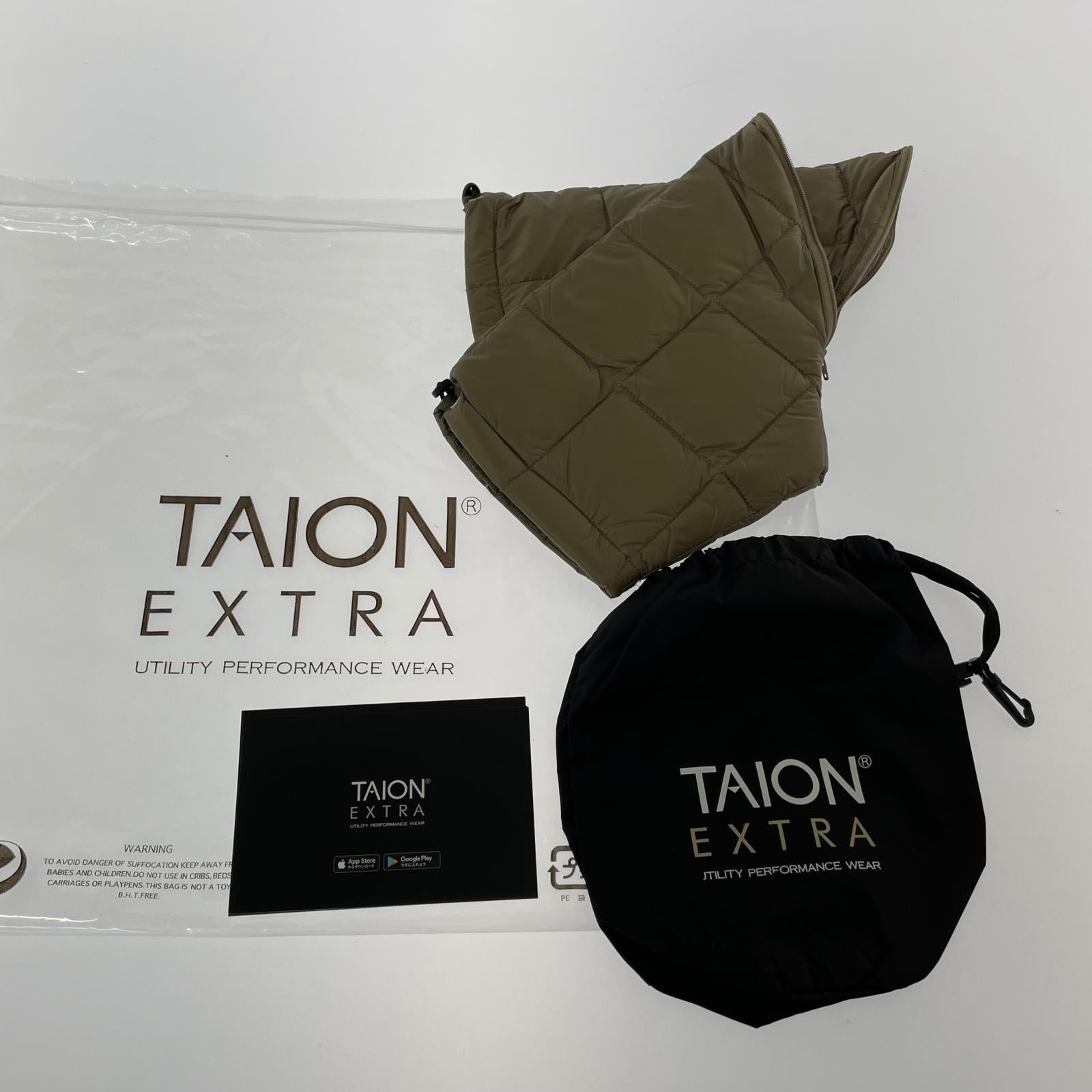 ダウンジャケット TAION-EX-W04 SET M カーキ