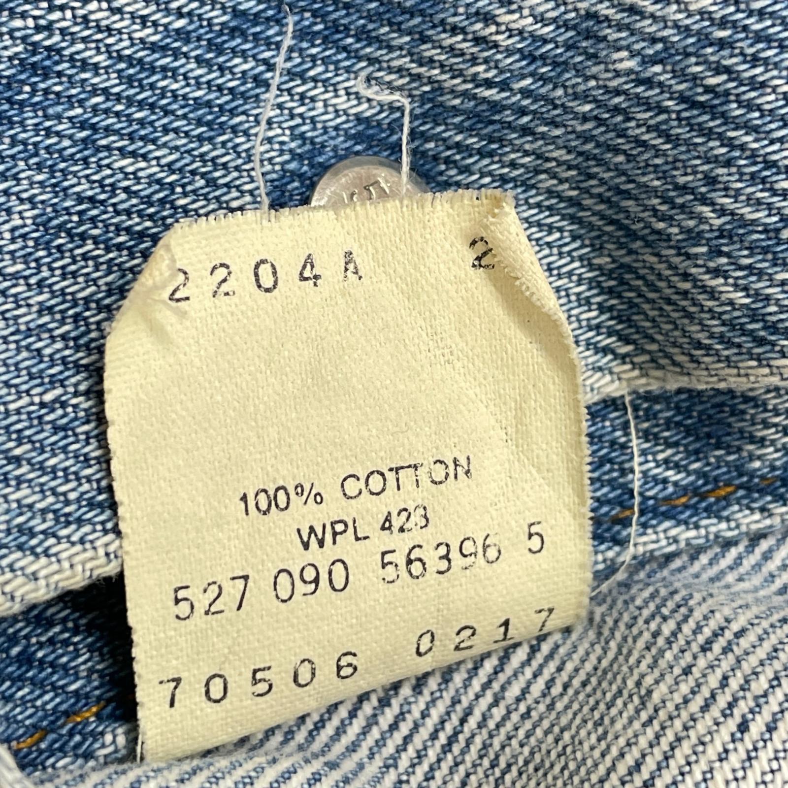 デニムジャケット 90s USA製 70506-0217 527刻印 (40) 40 ブルー