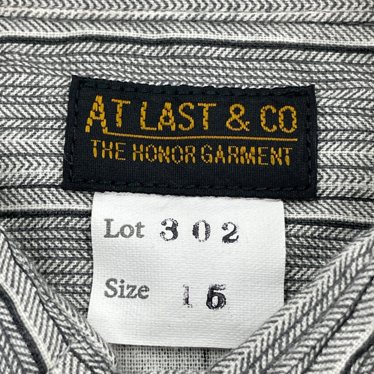 長袖シャツ Atlast&Co Lot302 L/S シャツ グレー
