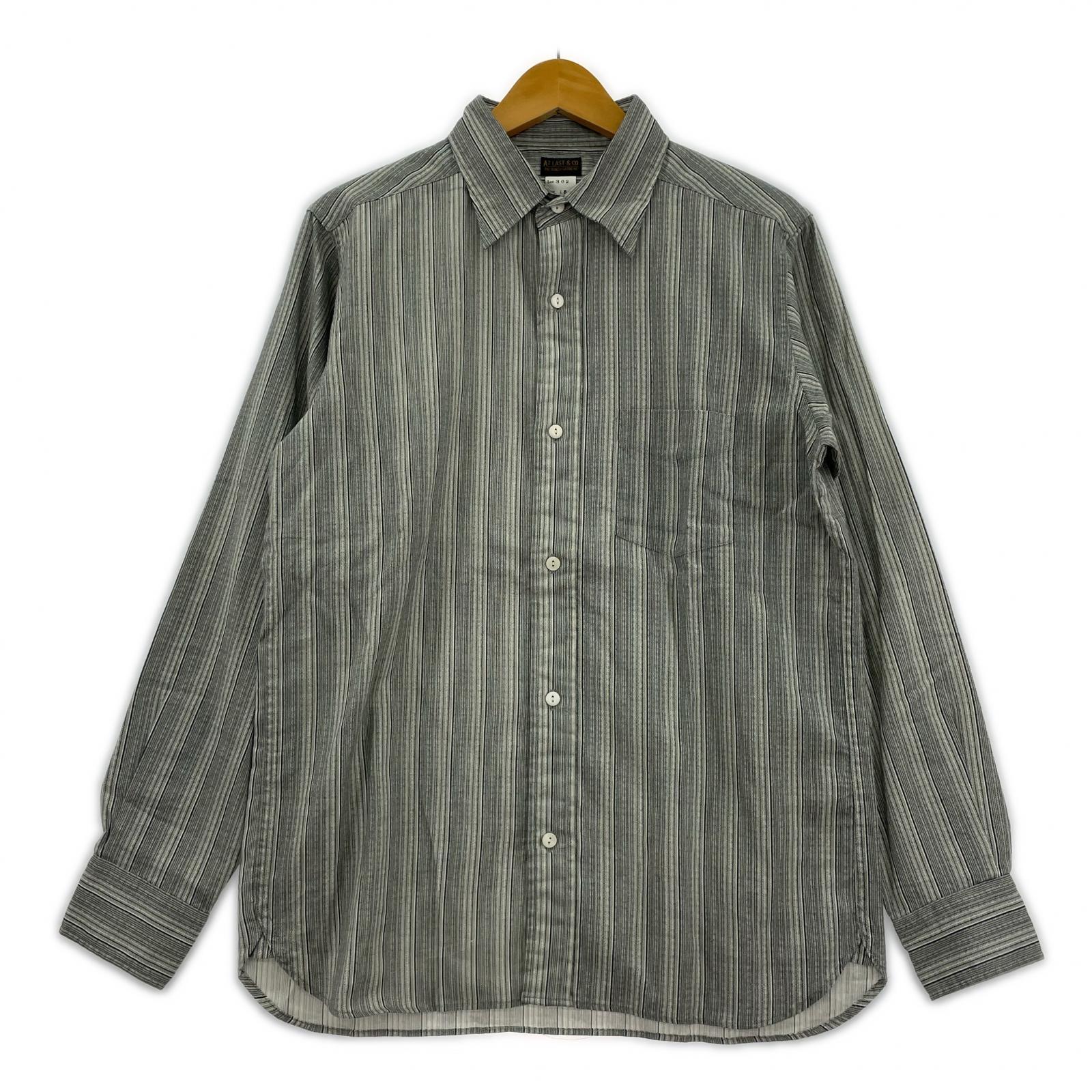 長袖シャツ Atlast&Co Lot302 L/S シャツ グレー