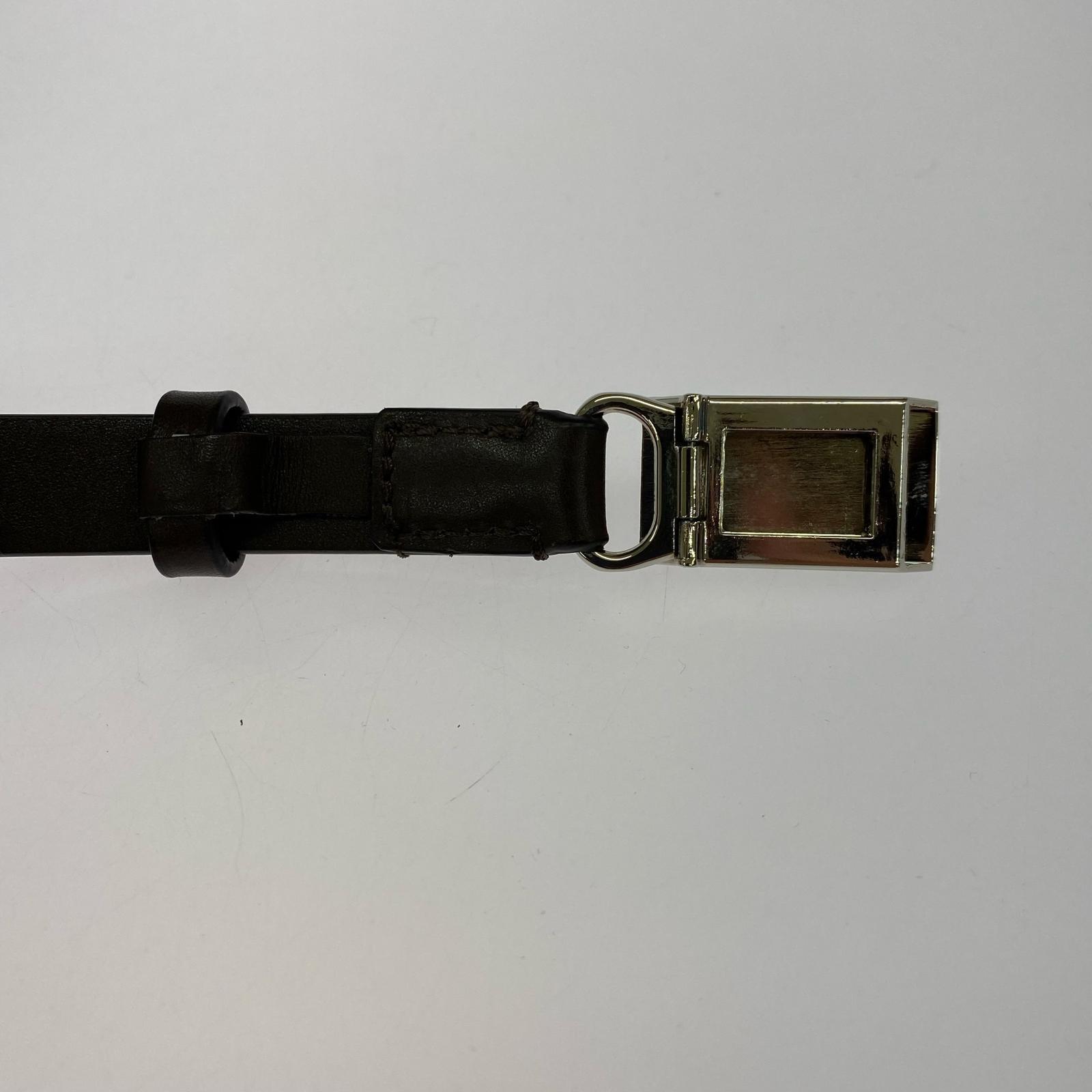 その他アクセサリー AURALEE SLIDE BUCKLE BELT レザーベルト ブラウン ブラウン