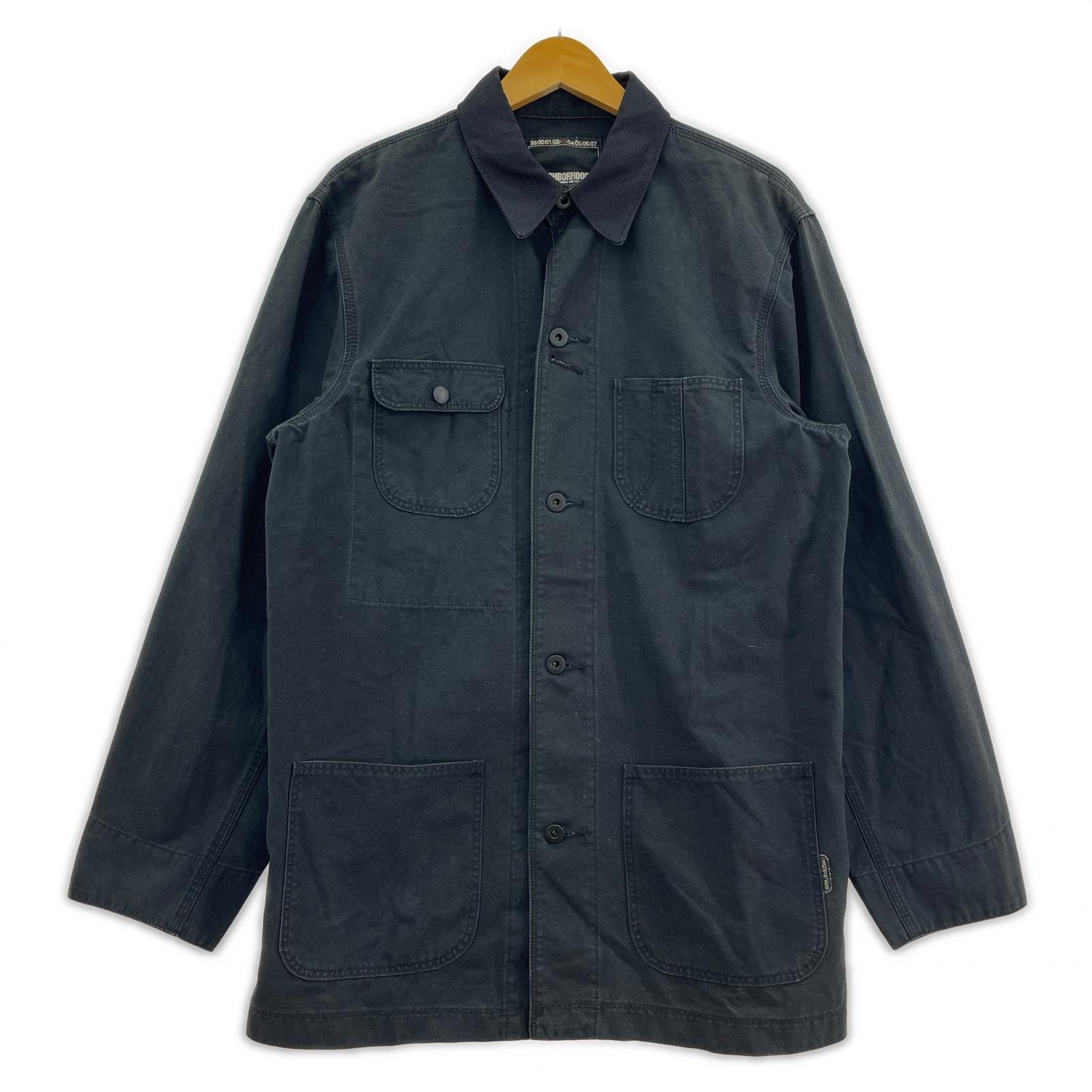ジャケット 03年 コットンツイルカバーオール 黒 M M ブラック
