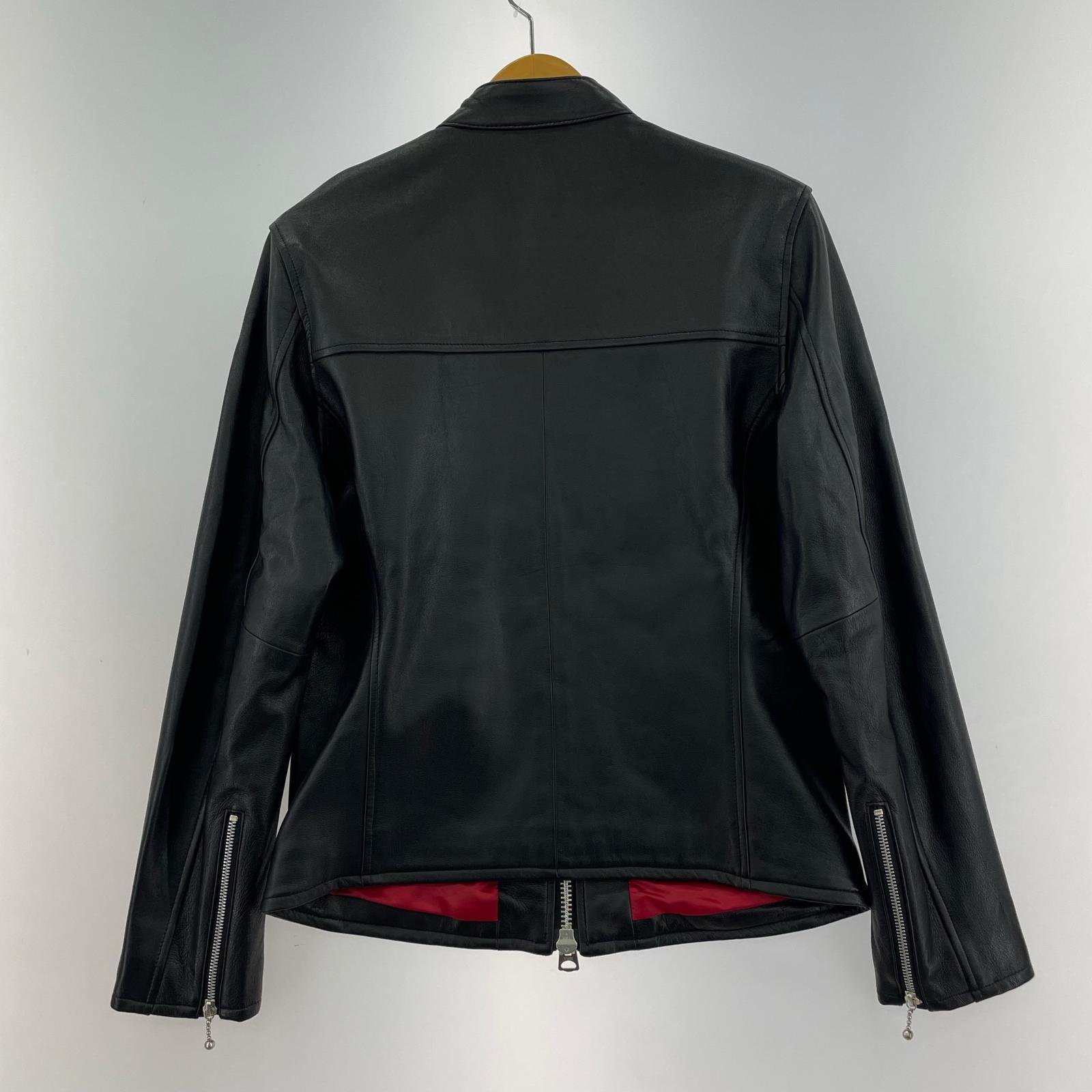 ライダースジャケット RETRO GRADE ラムレザー ブラック M M ブラック