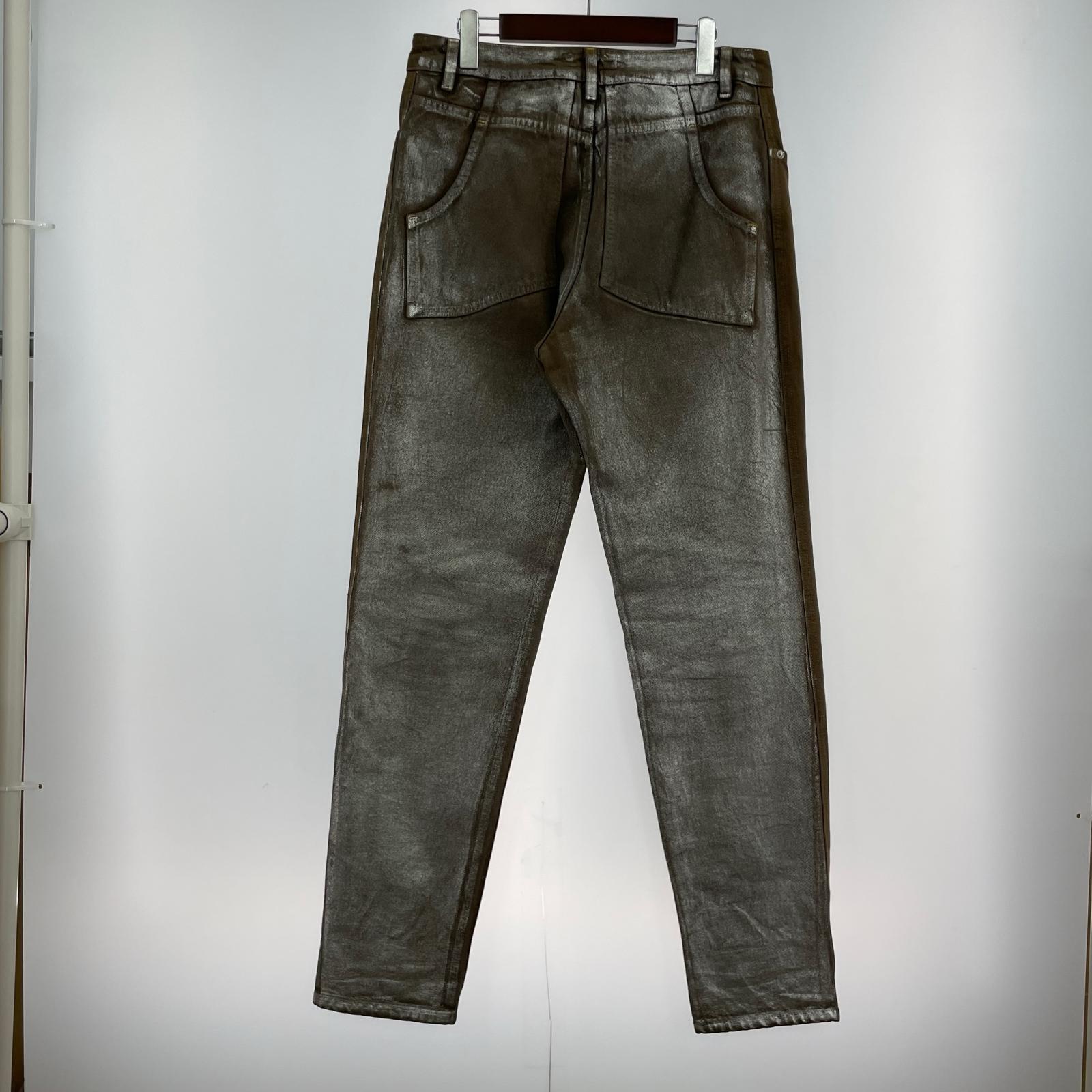 パンツ ECKHAUS LATTA デニムパンツ 茶 31 ブラウン