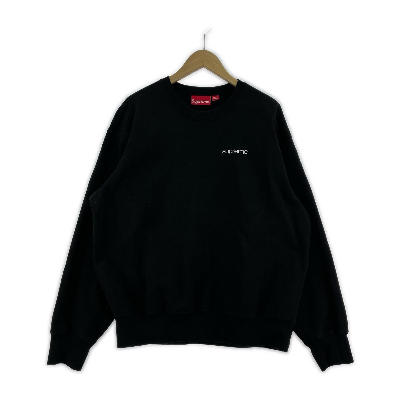 スウェット Supreme 23AW NYC Crewneck ロゴプリントスウェット M 黒 M ブラック