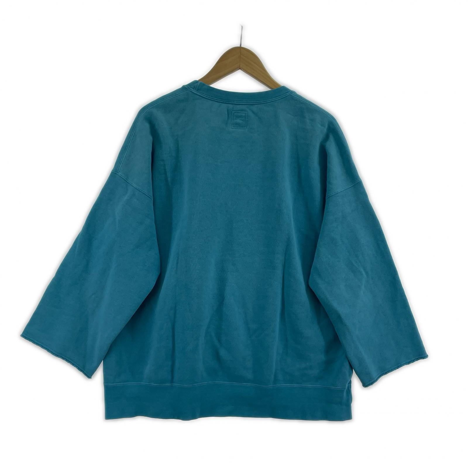 長袖Tシャツ JUMBO SB SWEAT 3/4 DMGD BLU (3)