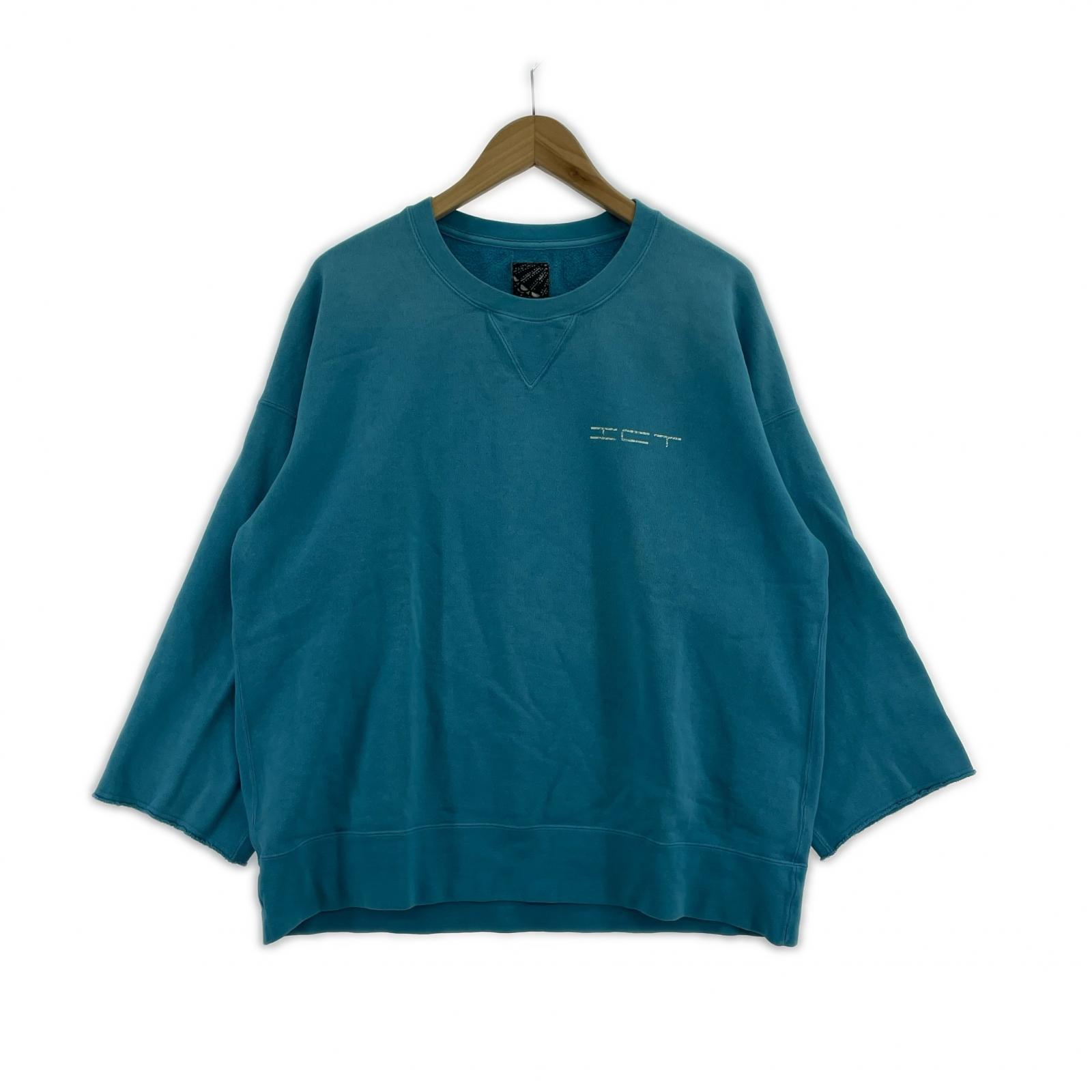 長袖Tシャツ JUMBO SB SWEAT 3/4 DMGD BLU (3)